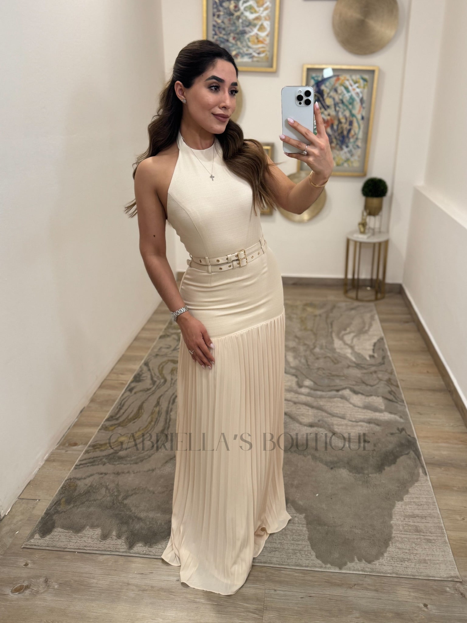 VESTIDO BEIGE