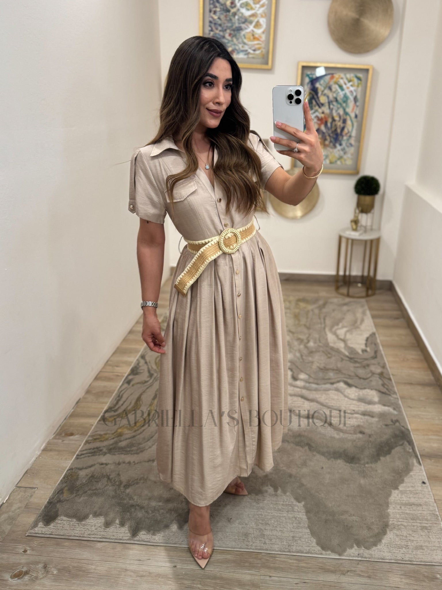Vestido Beige