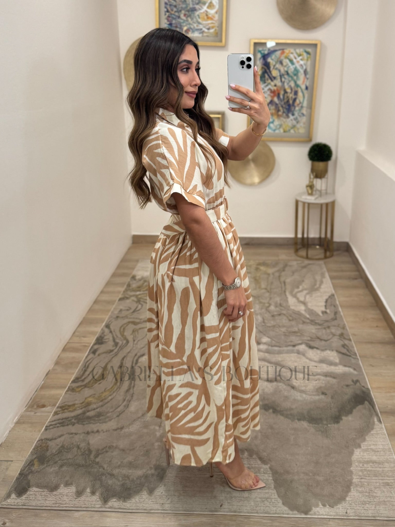 Vestido con Cafe