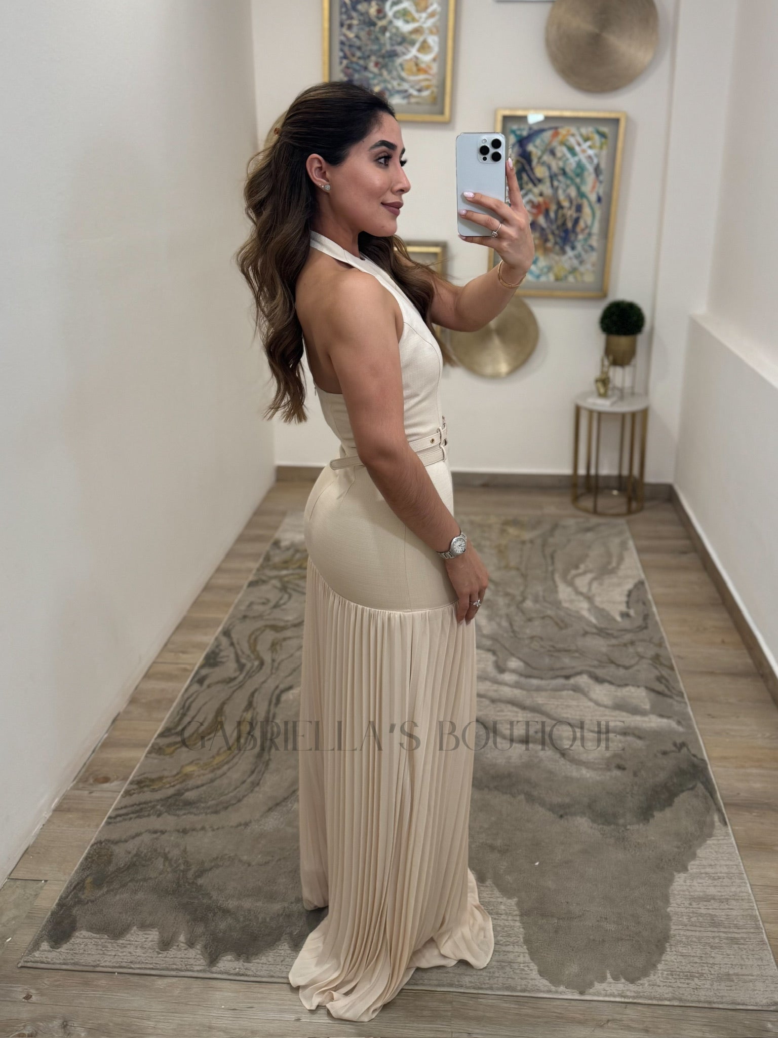 VESTIDO BEIGE