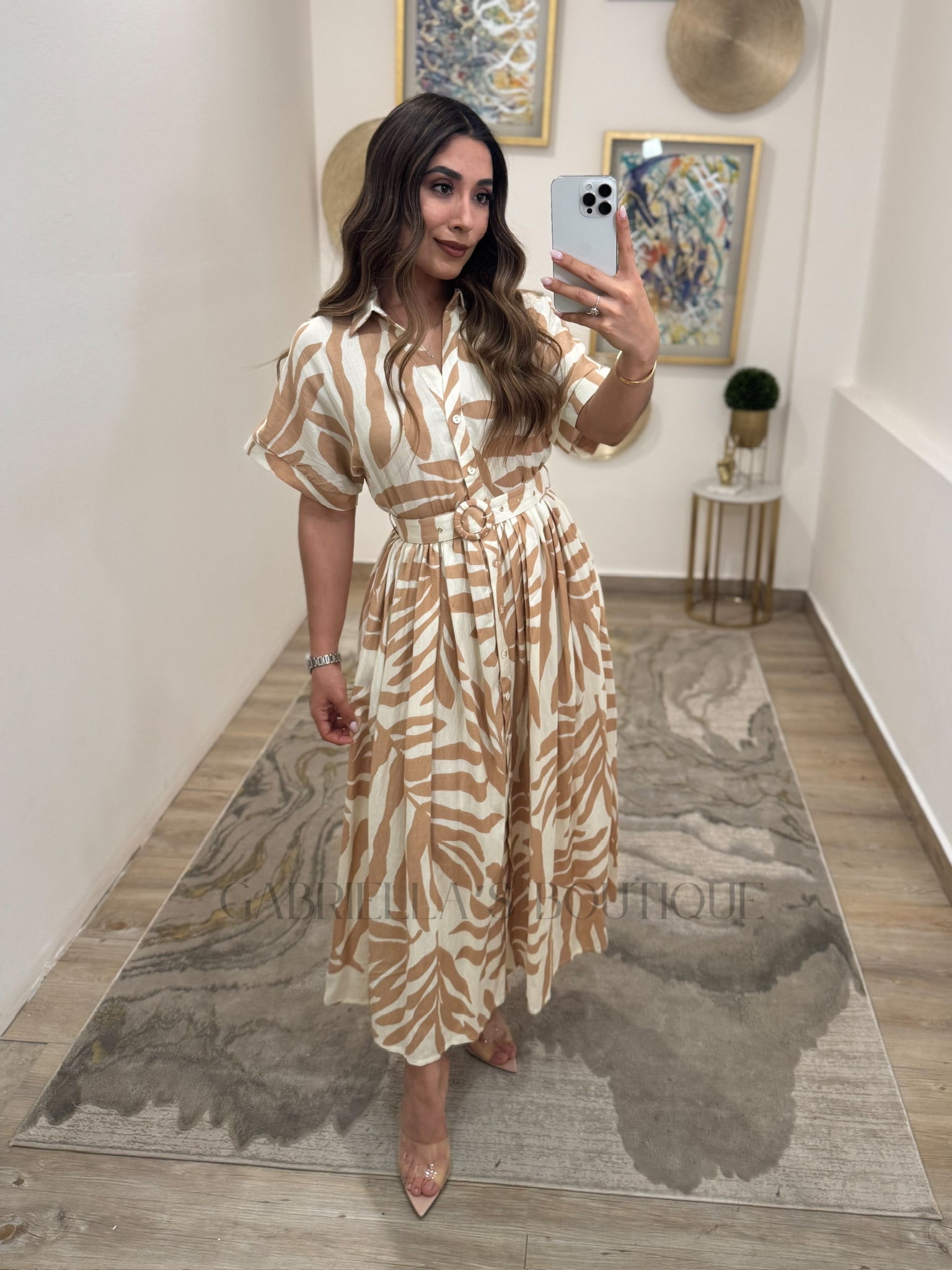 Vestido con Cafe