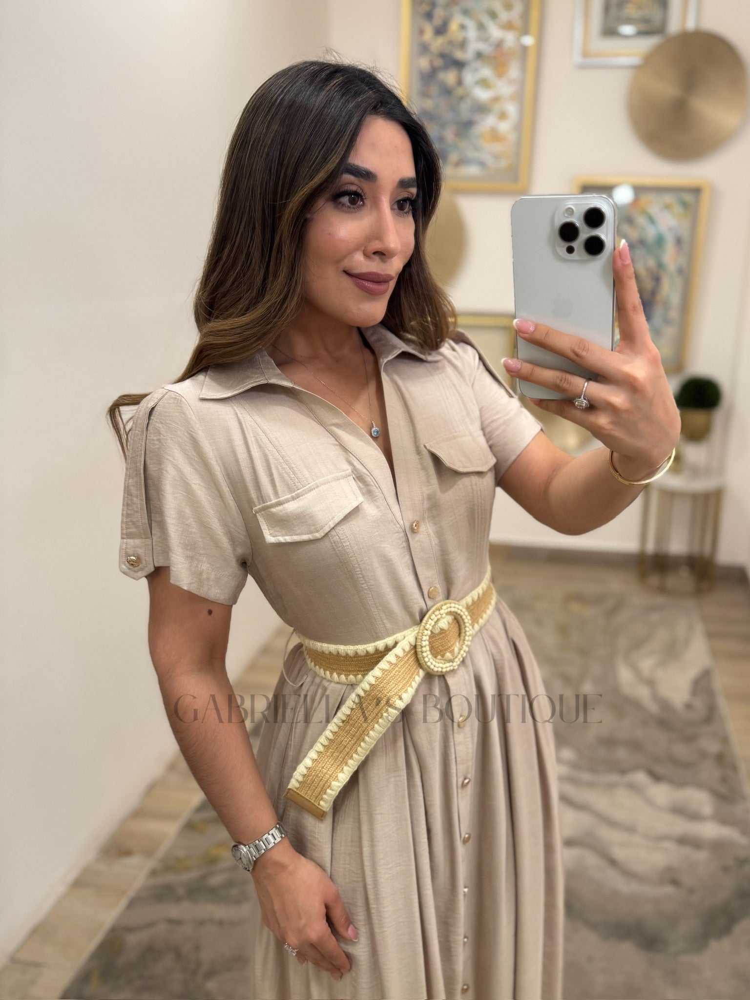 Vestido Beige