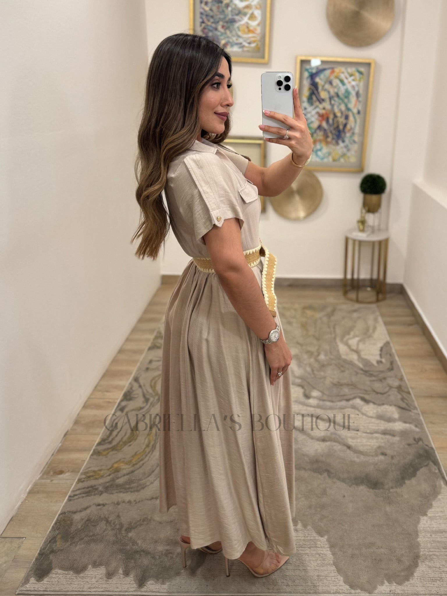 Vestido Beige