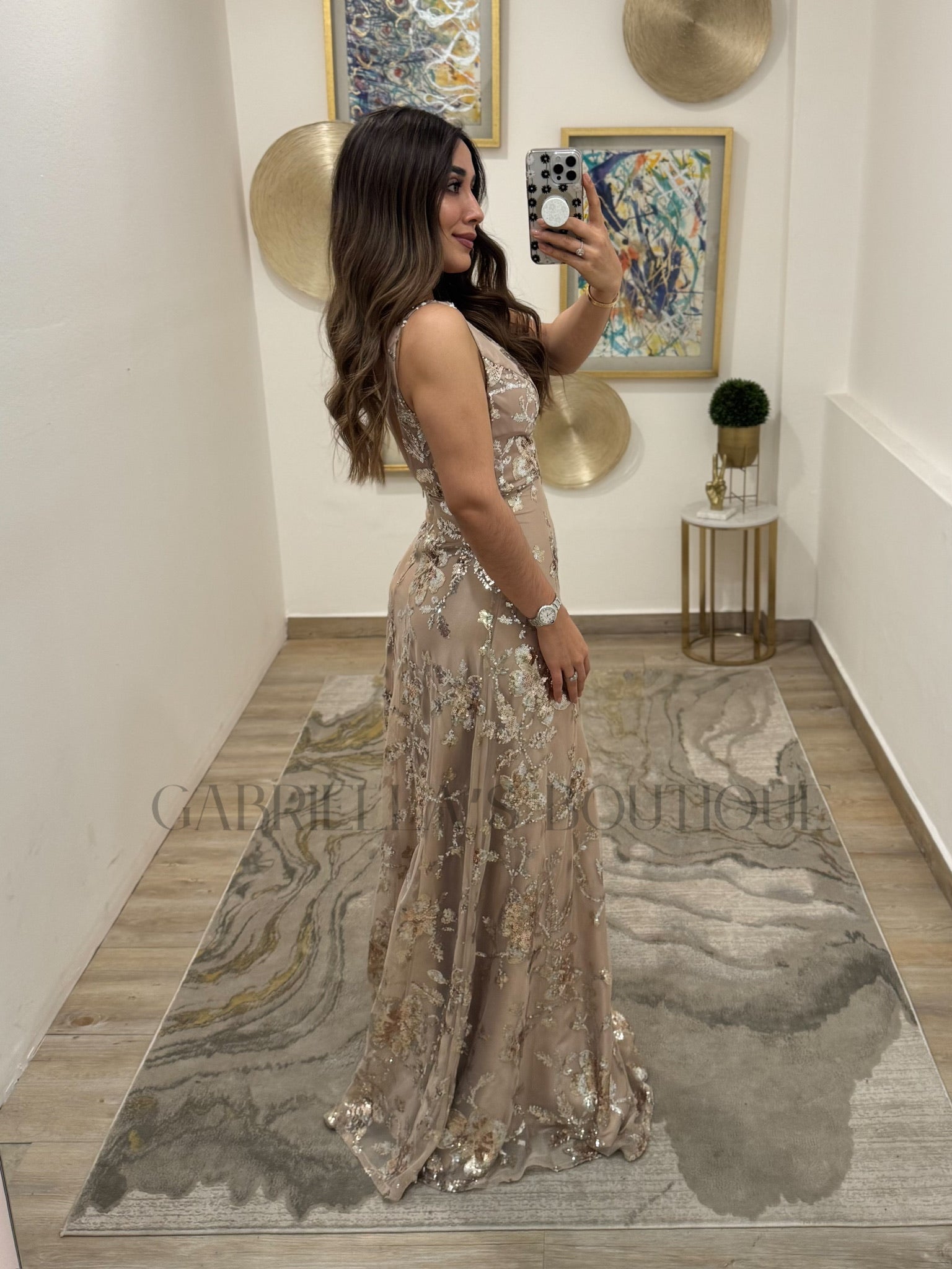 Vestido beige