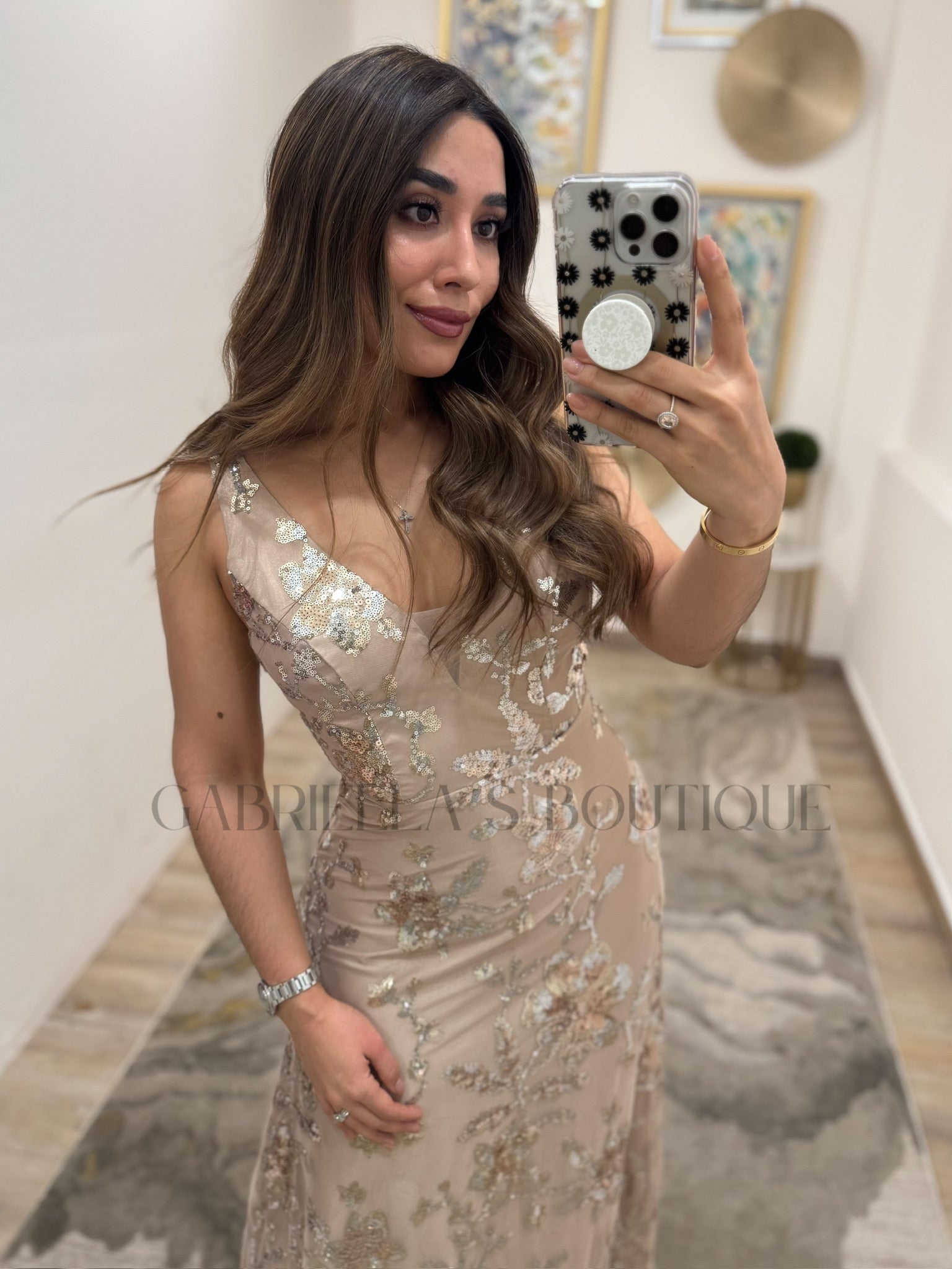 Vestido beige