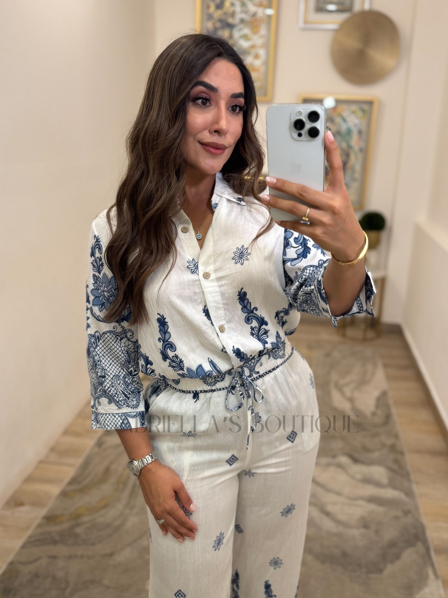 CONJUNTO BLANCO/AZUL