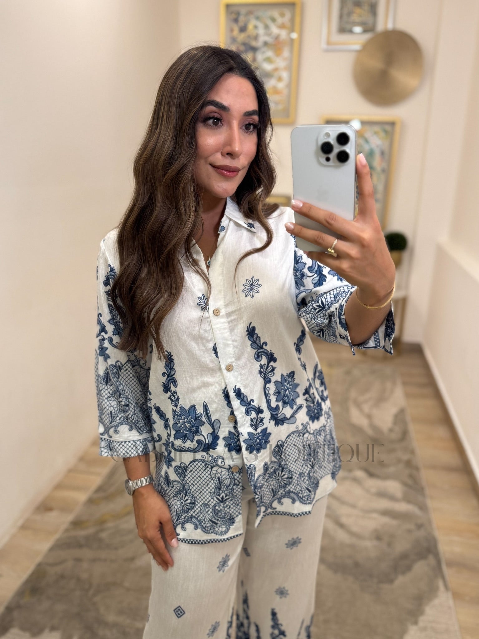 CONJUNTO BLANCO/AZUL