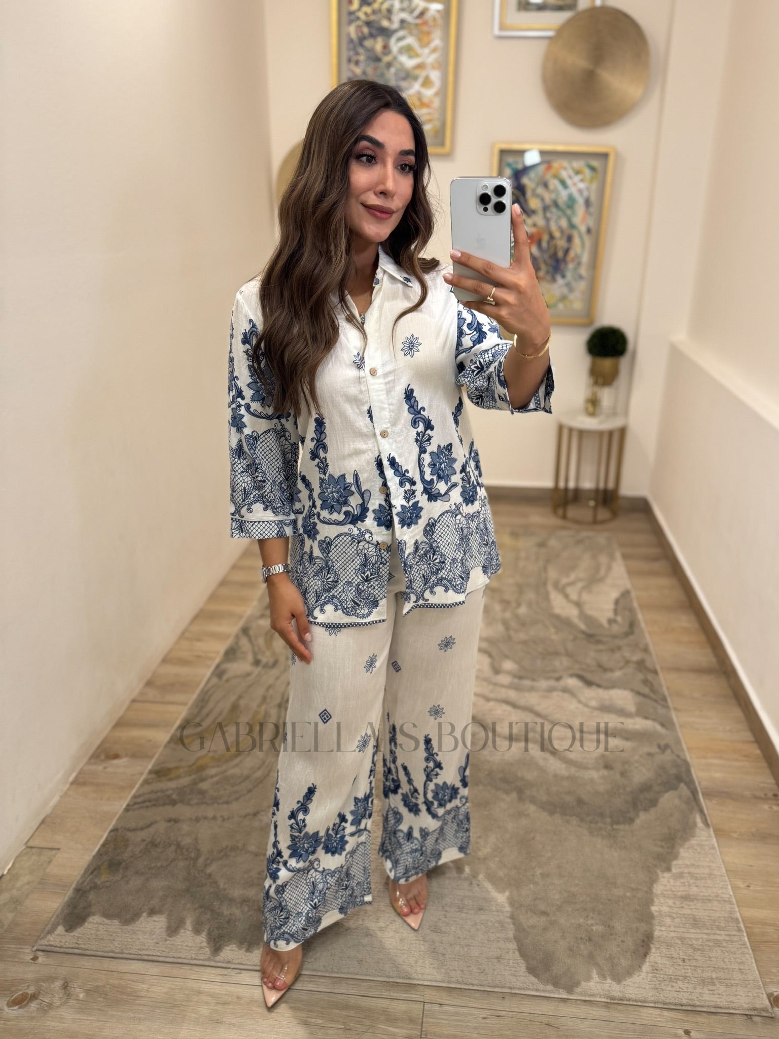 CONJUNTO BLANCO/AZUL