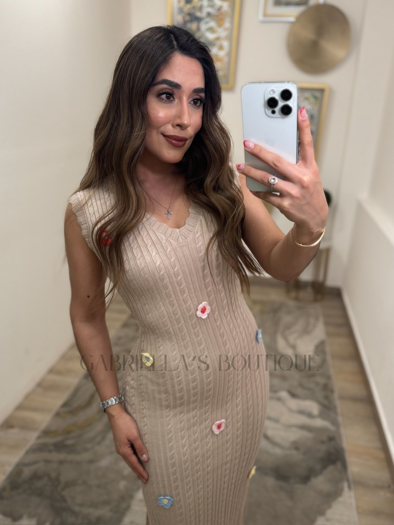 Vestido beige