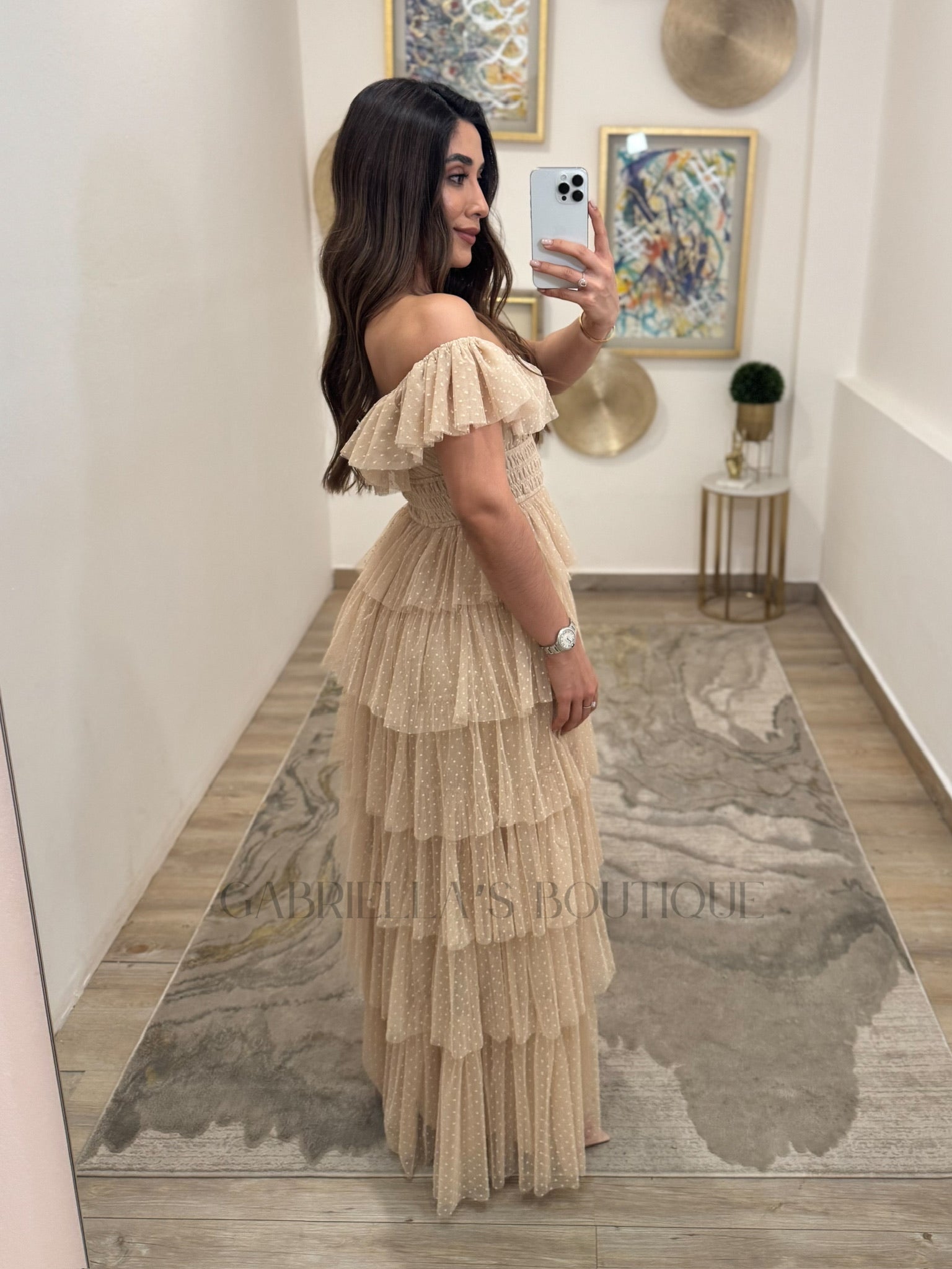 Vestido Beige