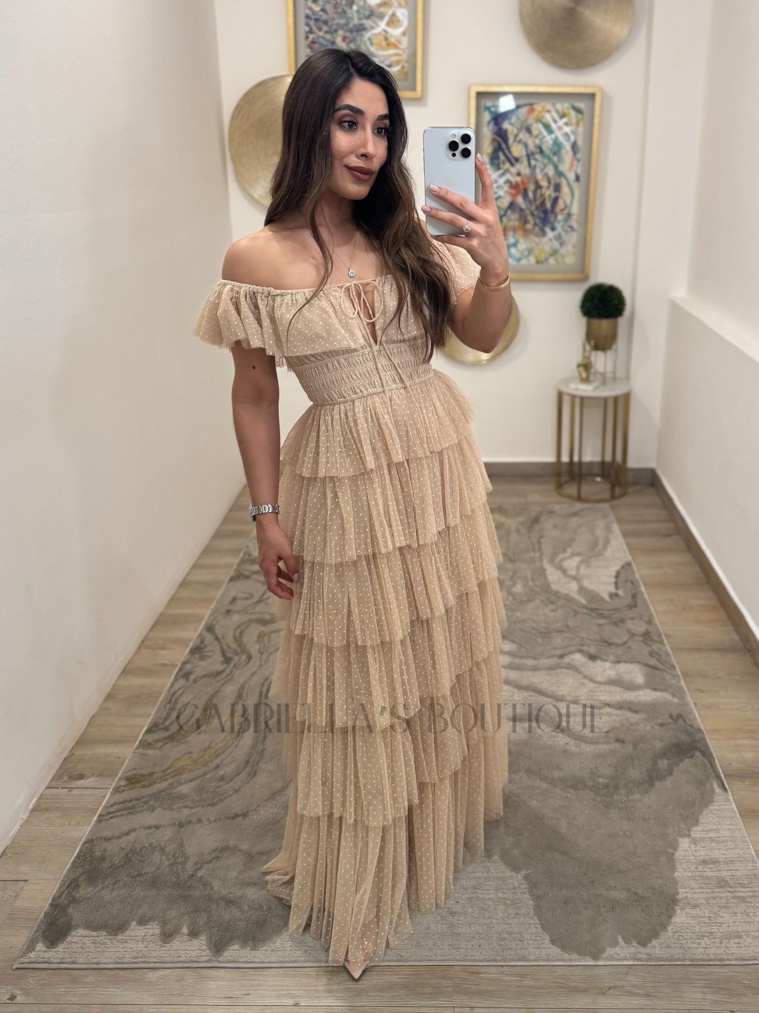 Vestido Beige