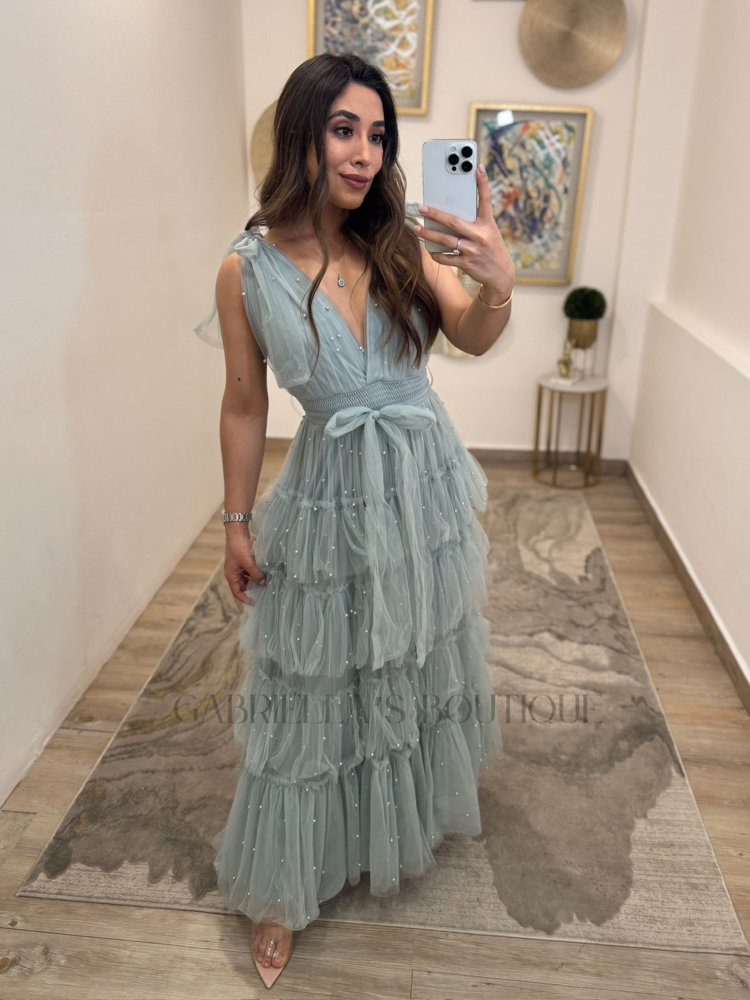 Vestido Verde Aqua