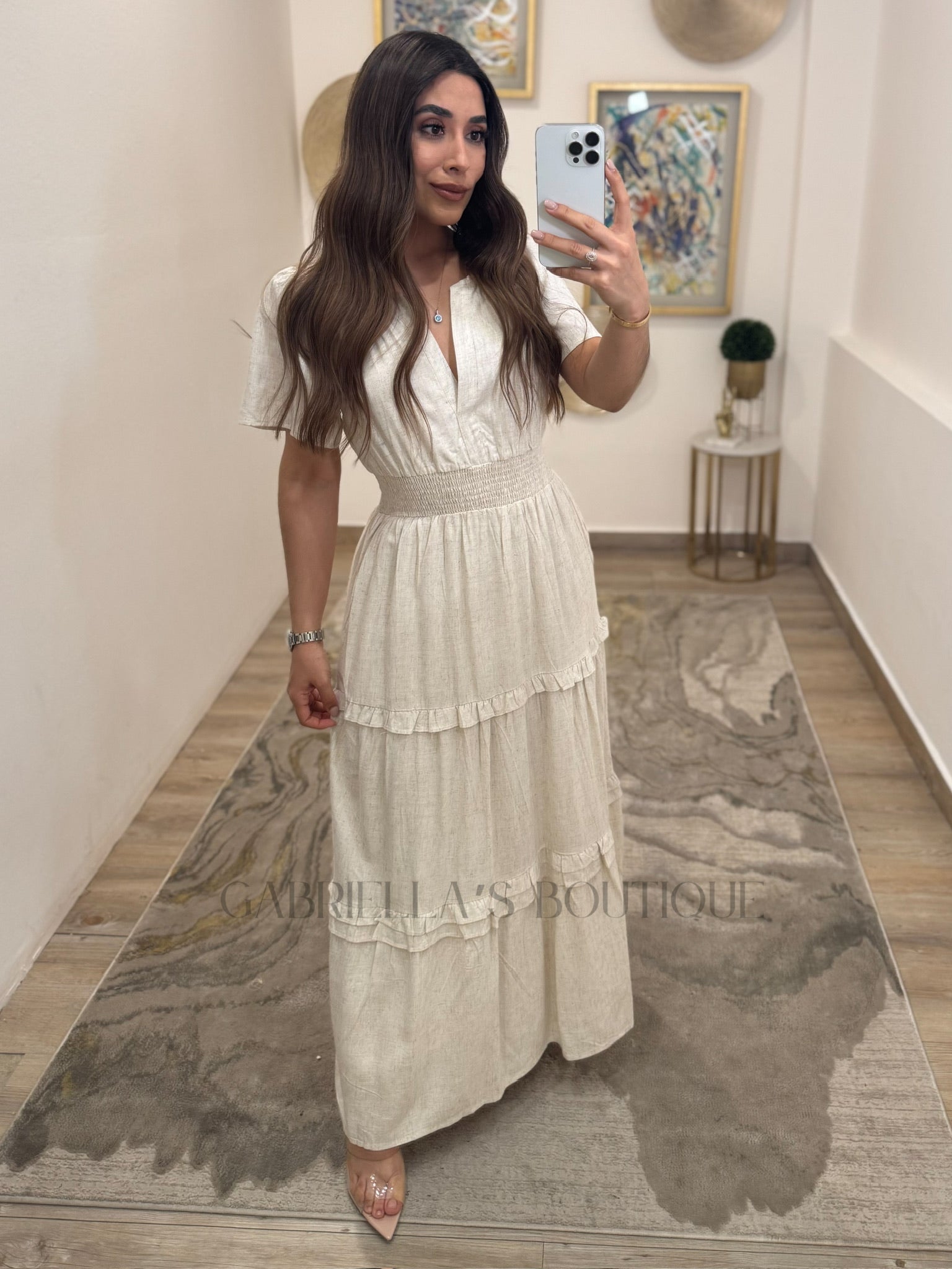 Vestido Beige