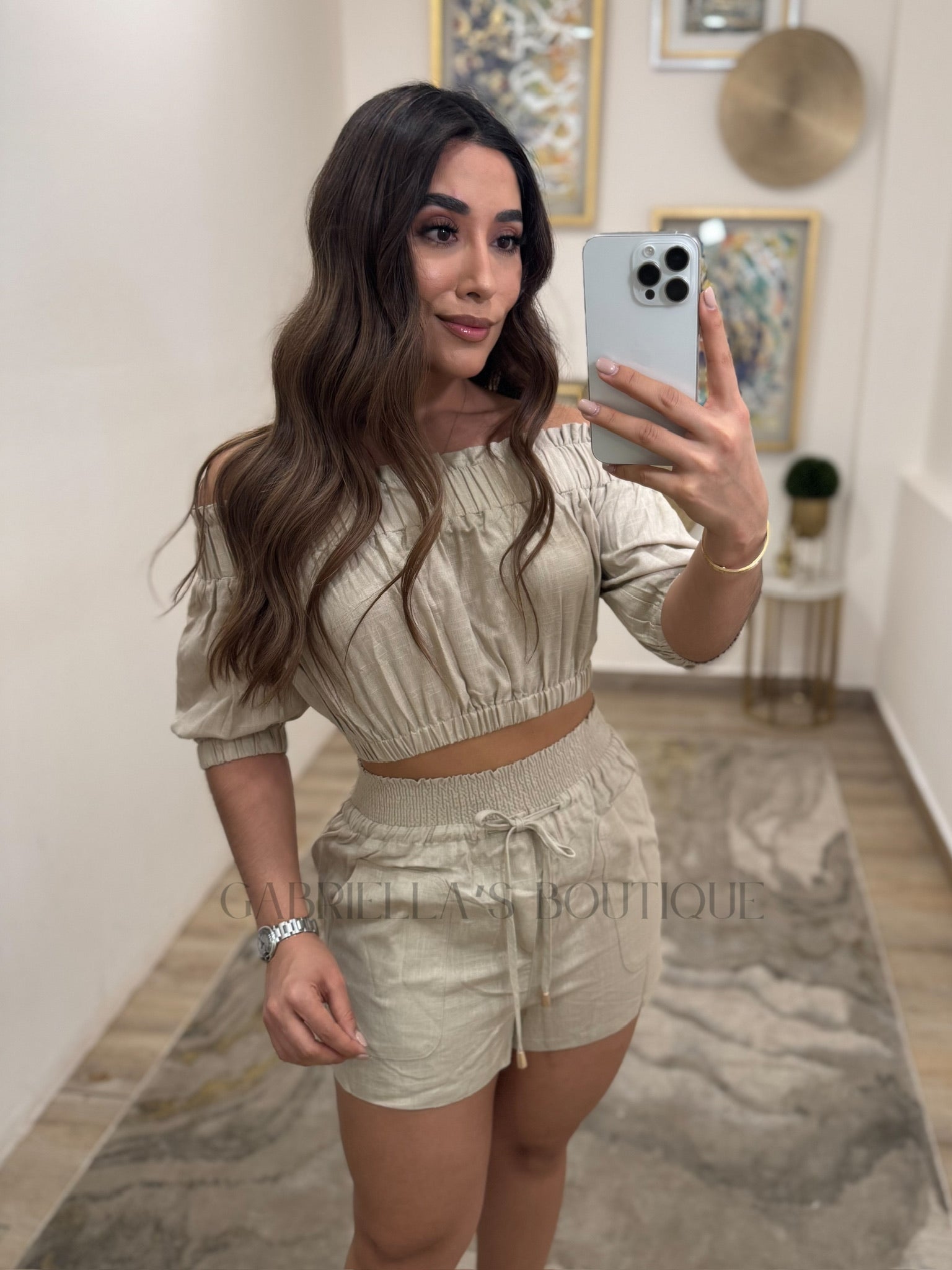 Conjunto beige
