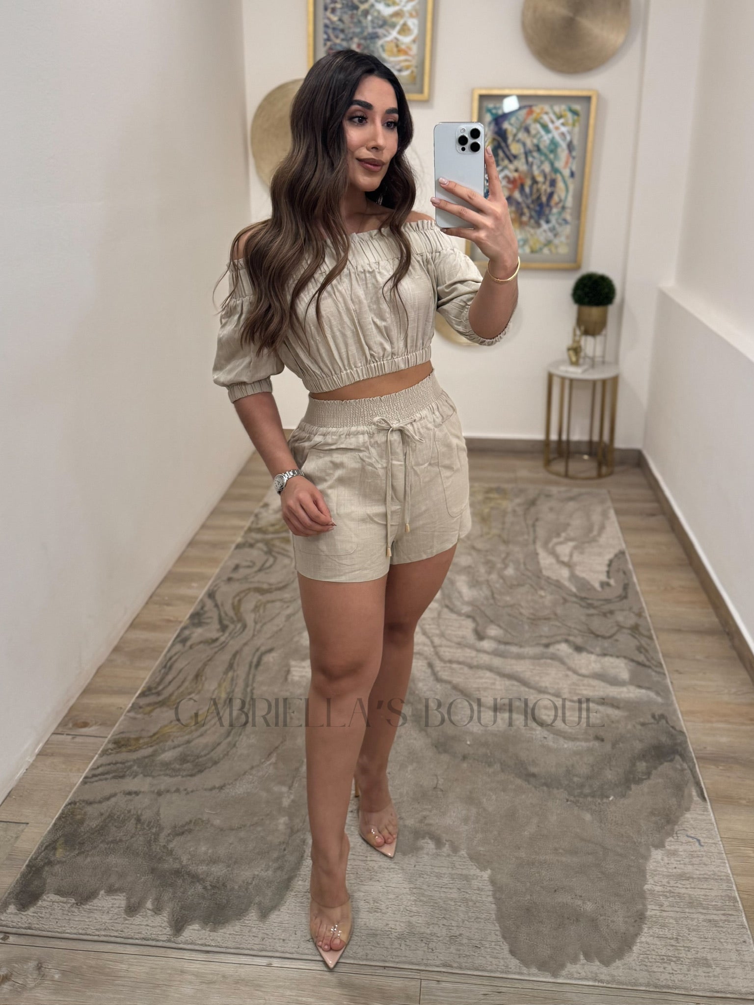 Conjunto beige