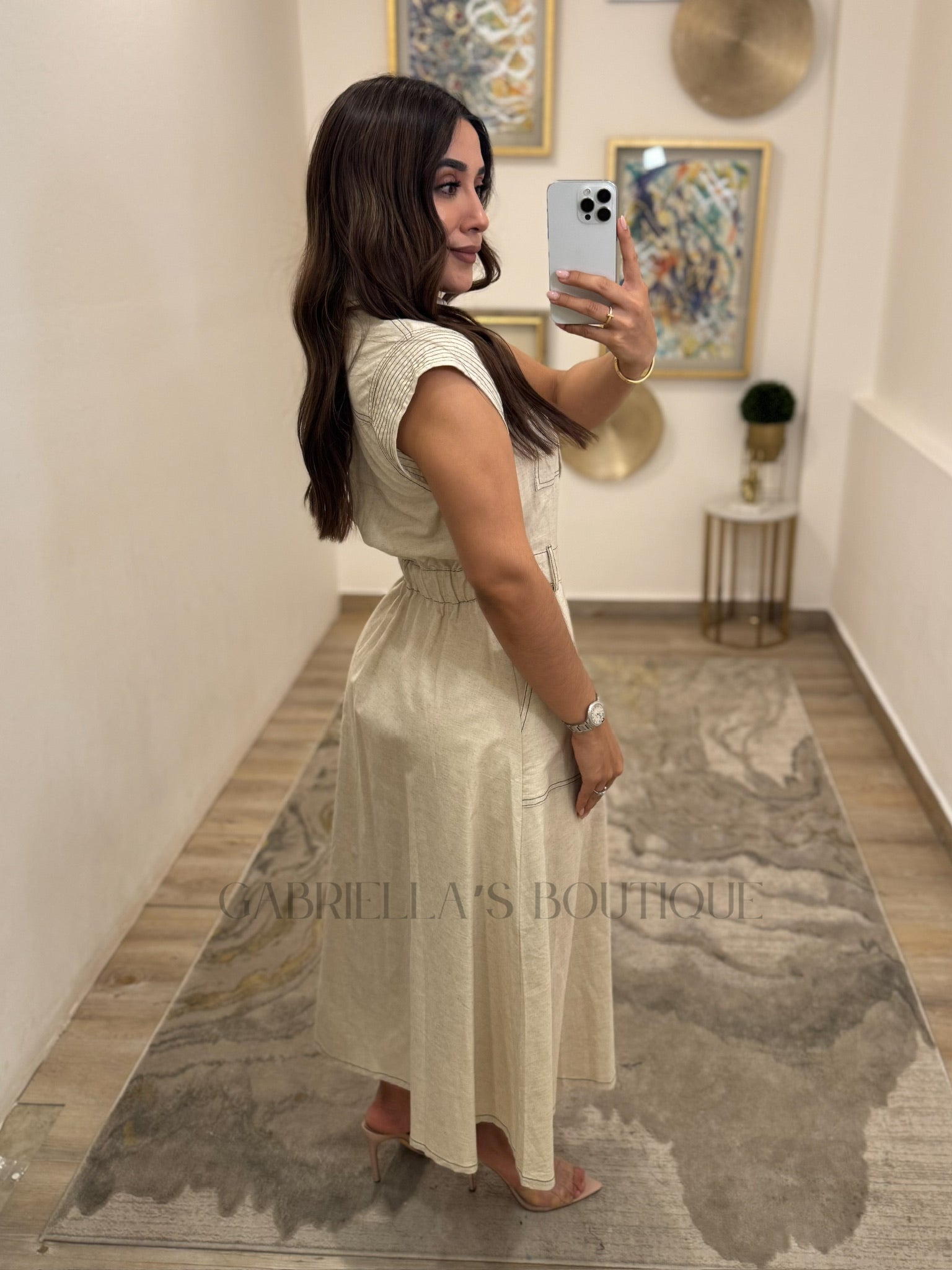 VESTIDO BEIGE