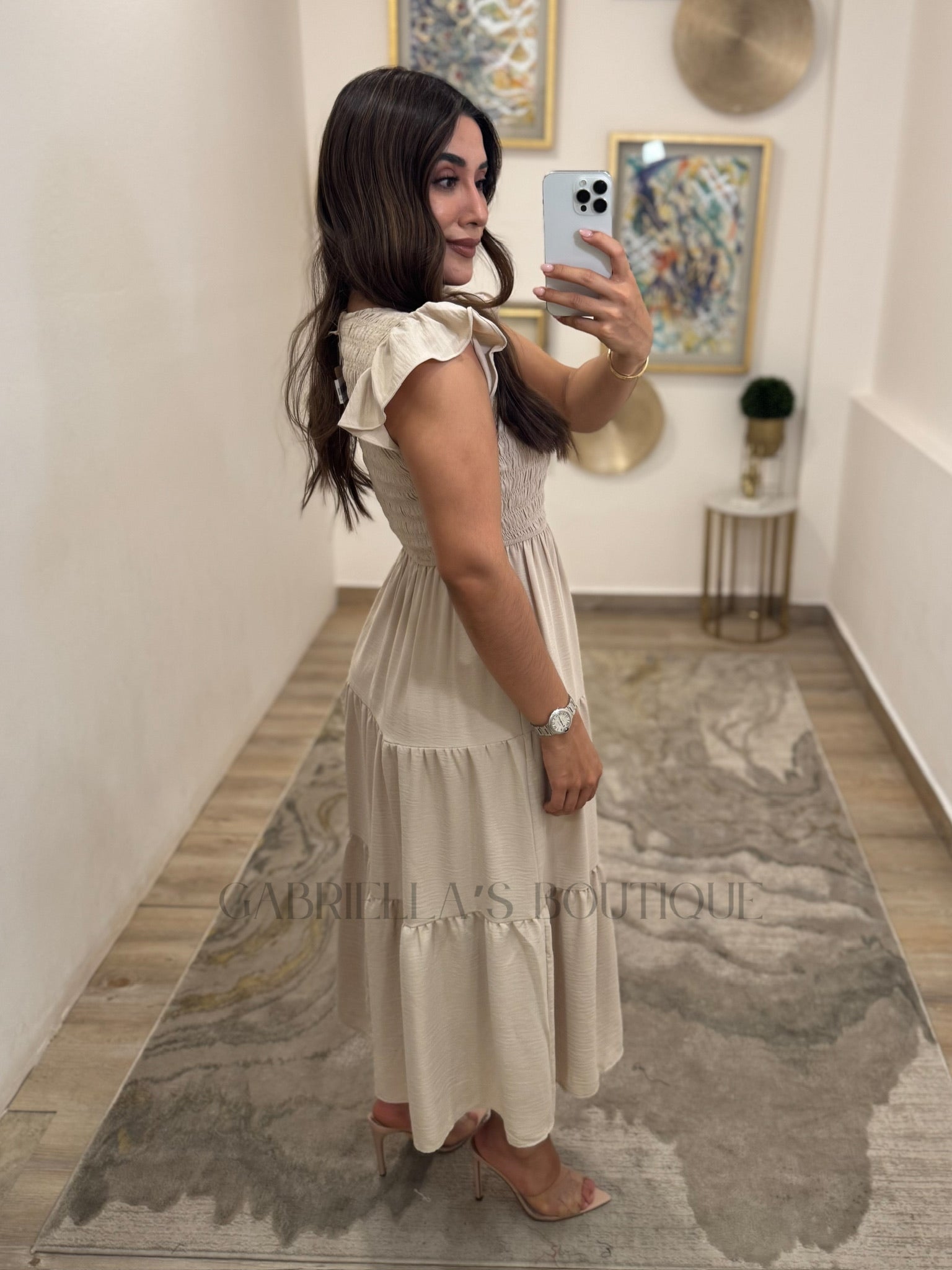 VESTIDO BEIGE