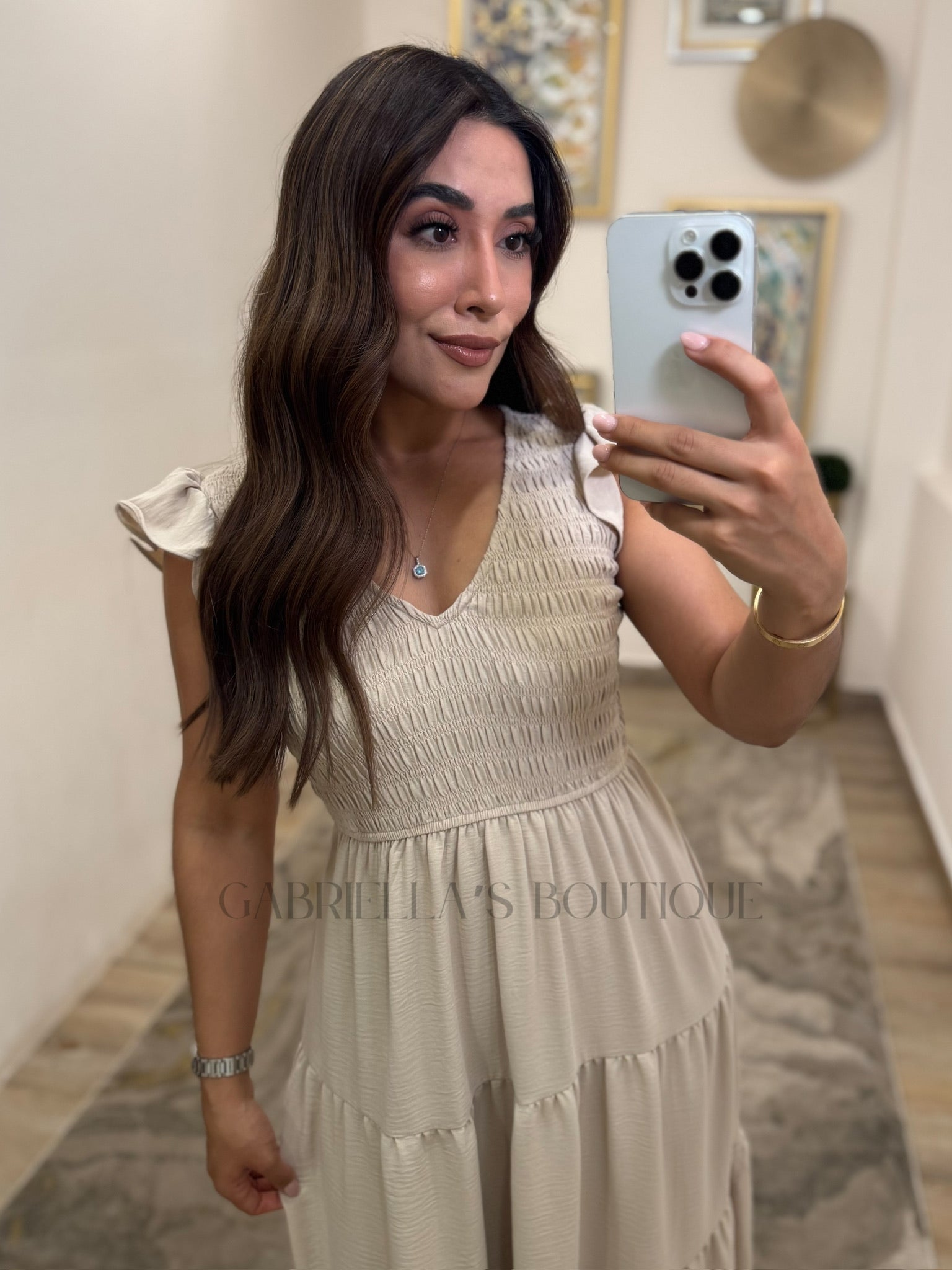 VESTIDO BEIGE