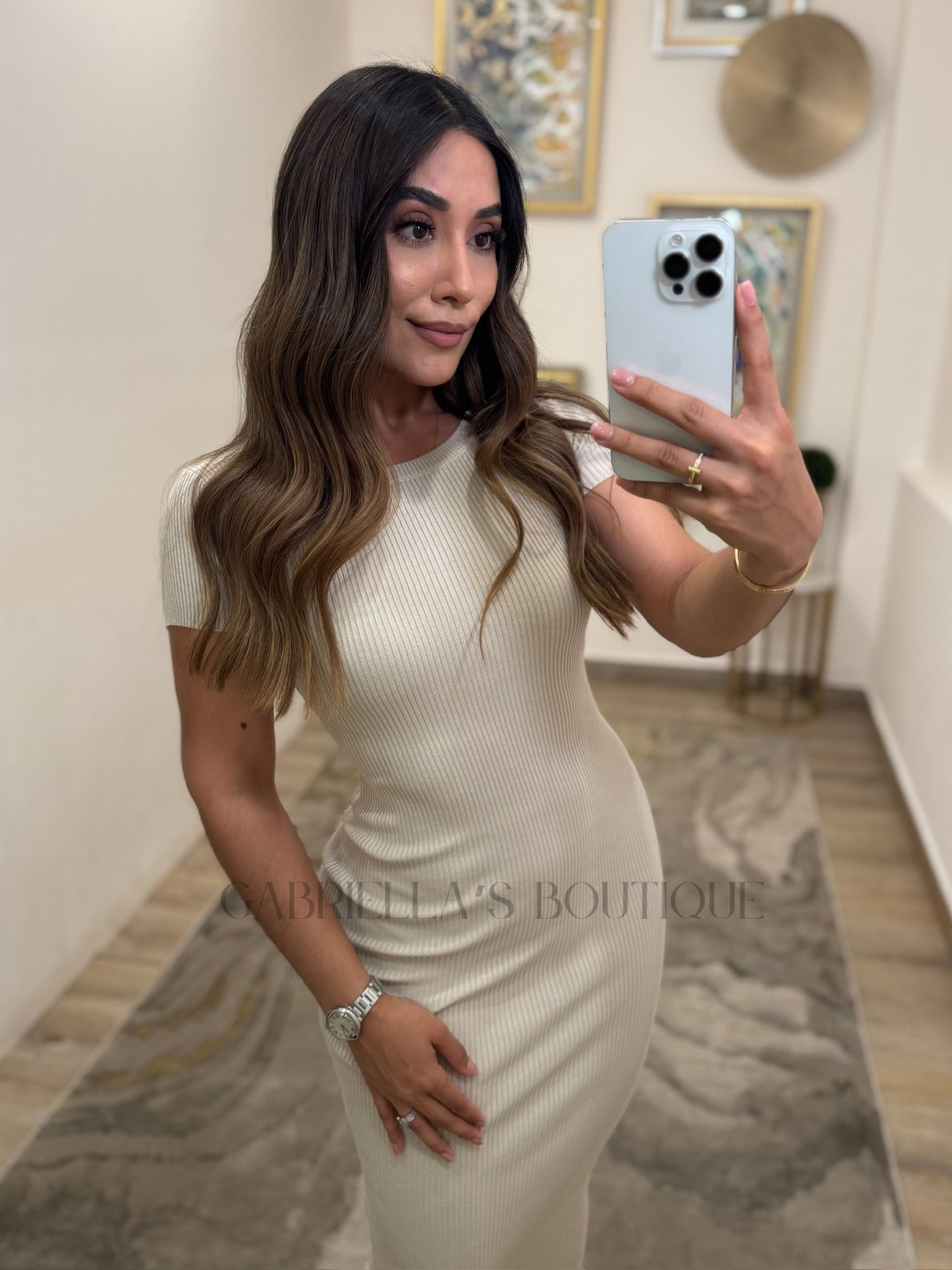 Vestido Beige