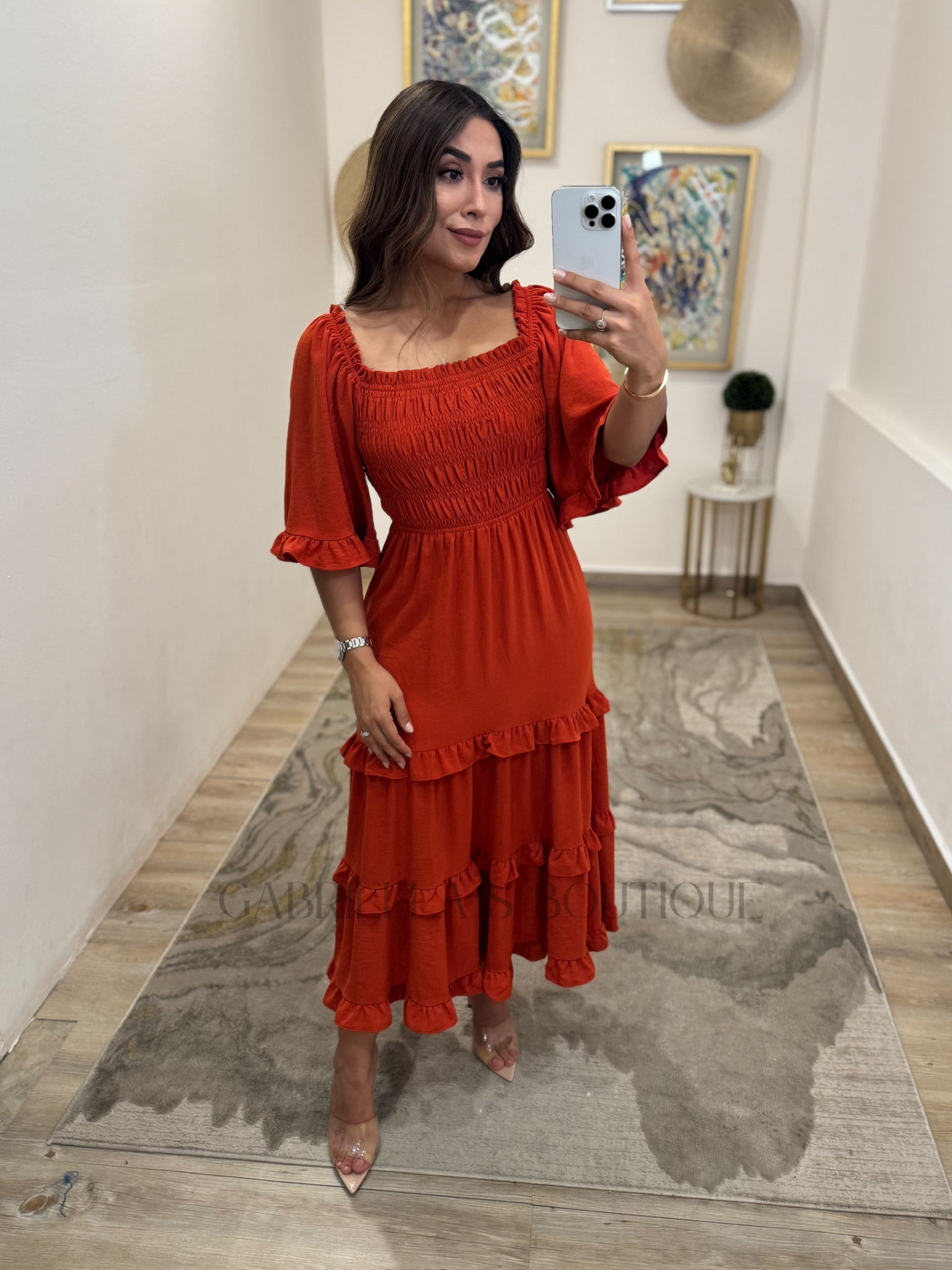 VESTIDO CAMEL