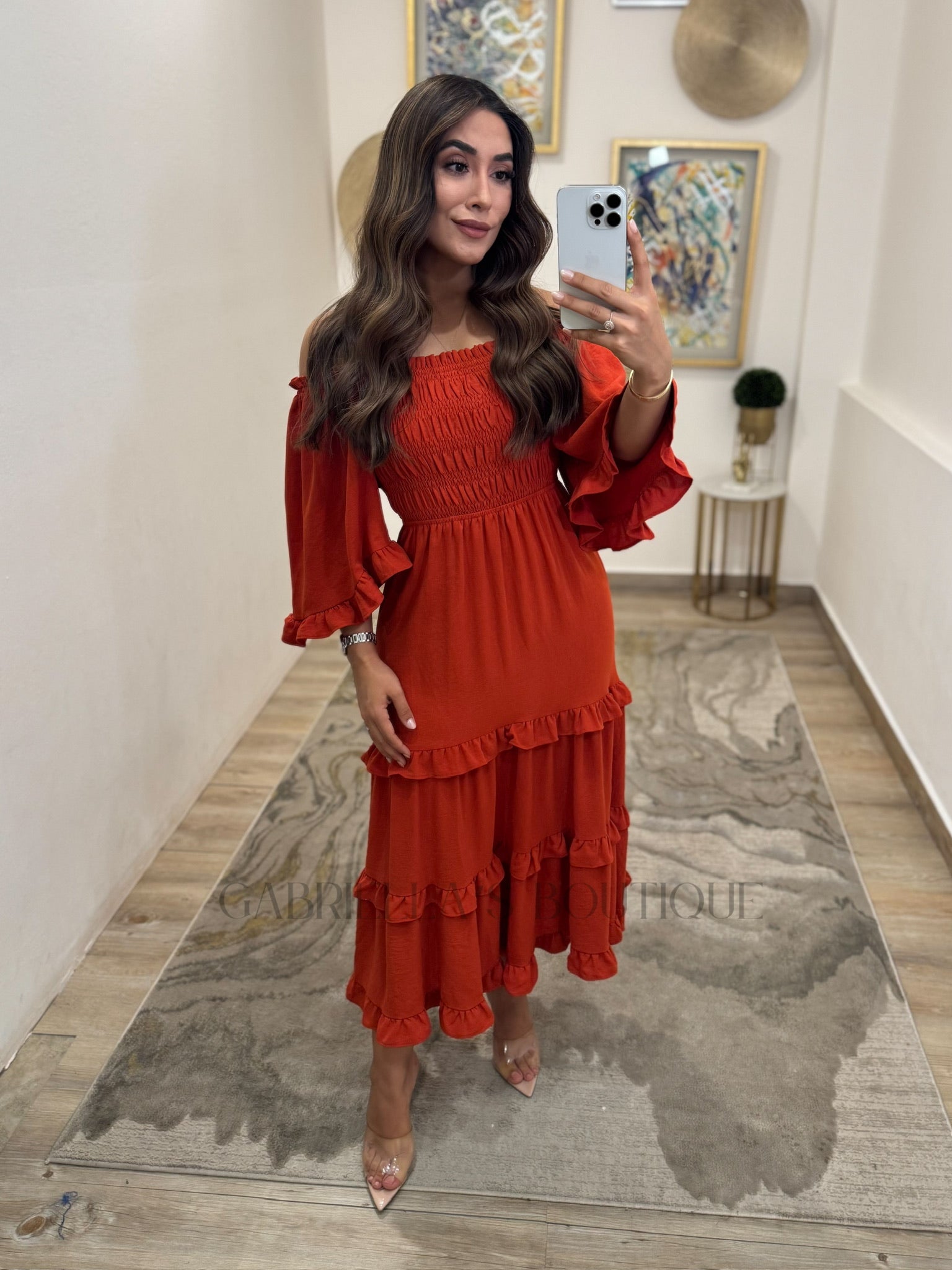 VESTIDO CAMEL