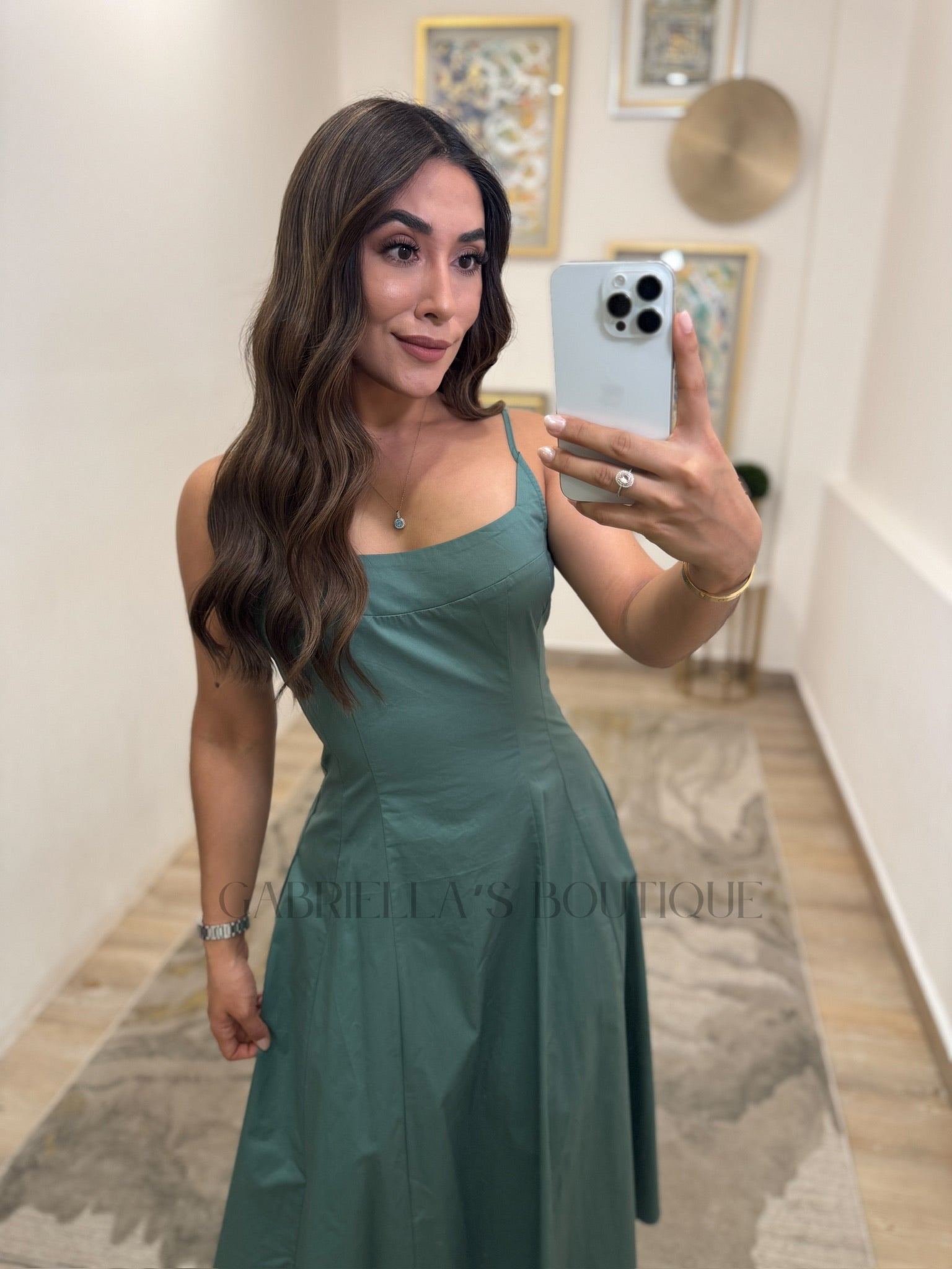 VESTIDO VERDE
