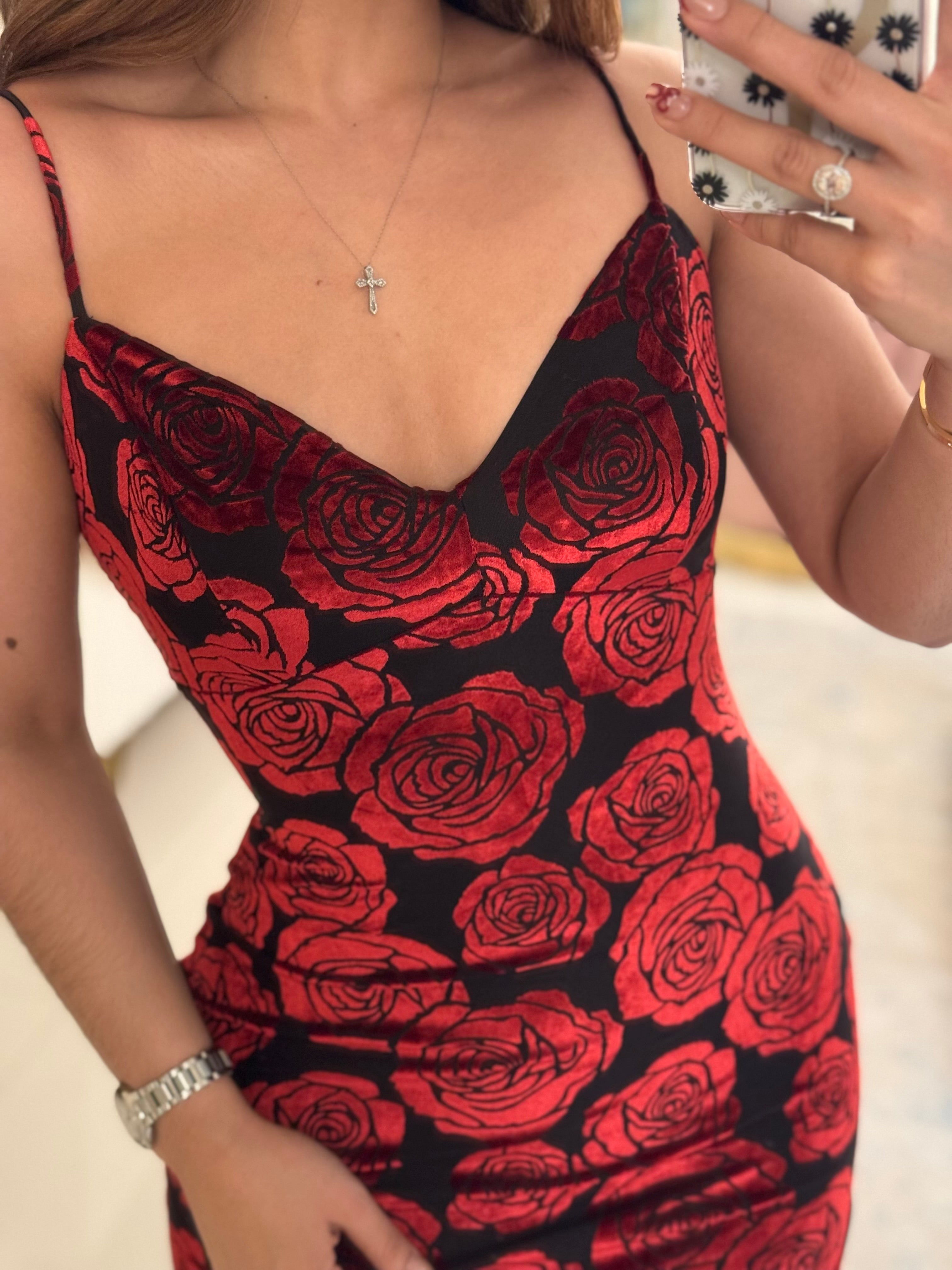 Vestido rosas