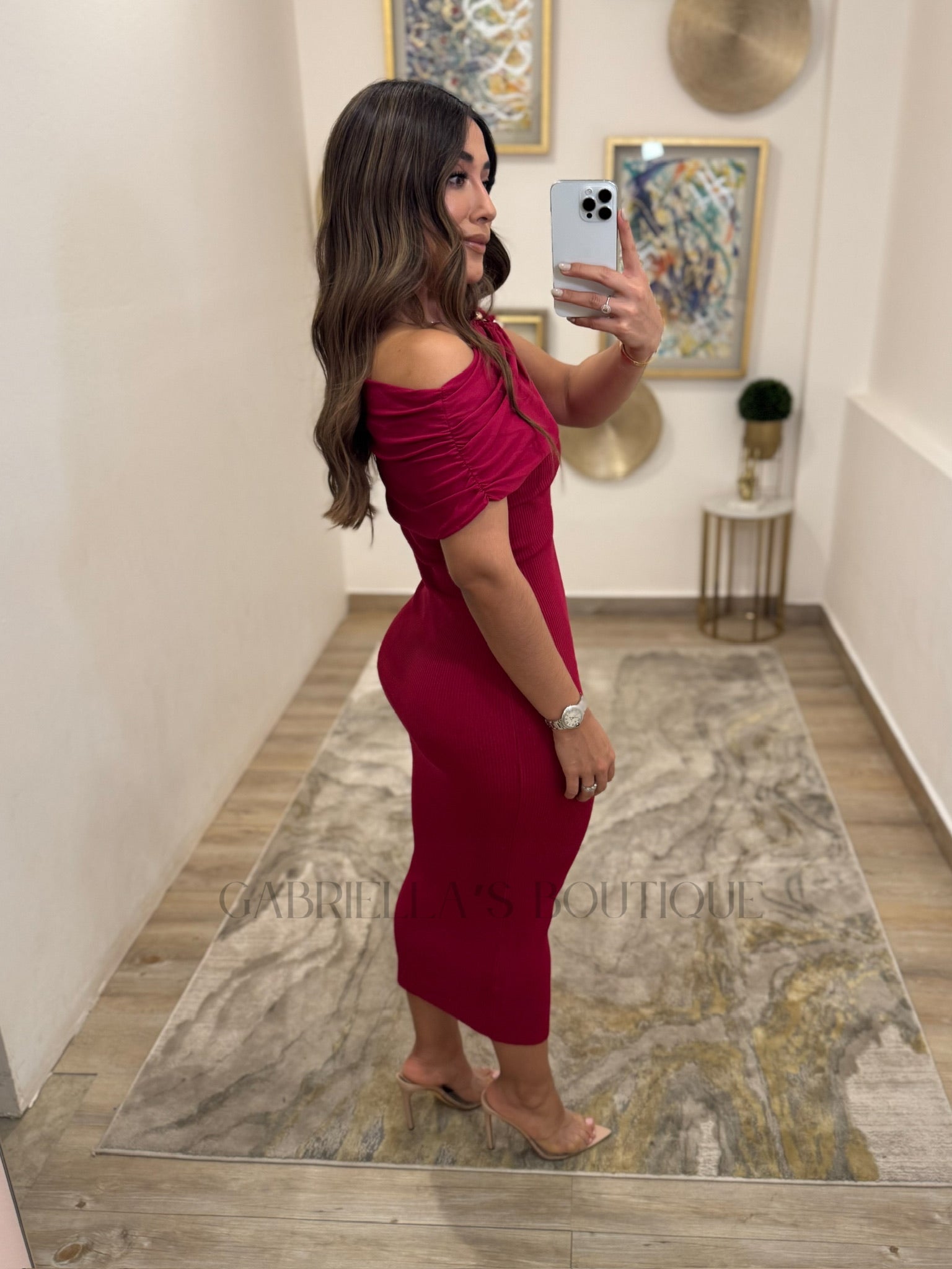 VESTIDO GUINDA