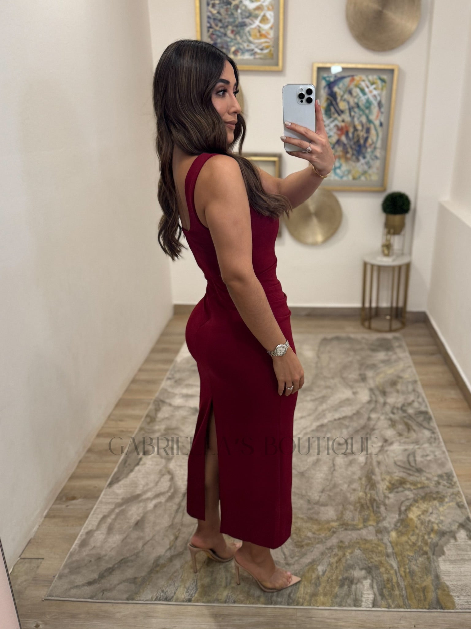VESTIDO GUINDA