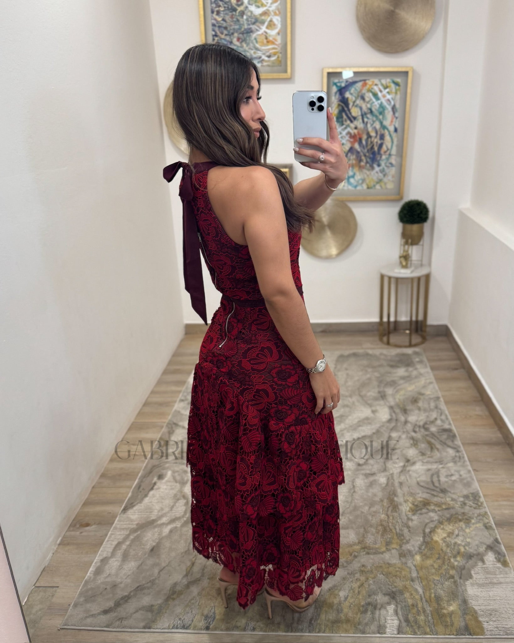 VESTIDO GUINDA