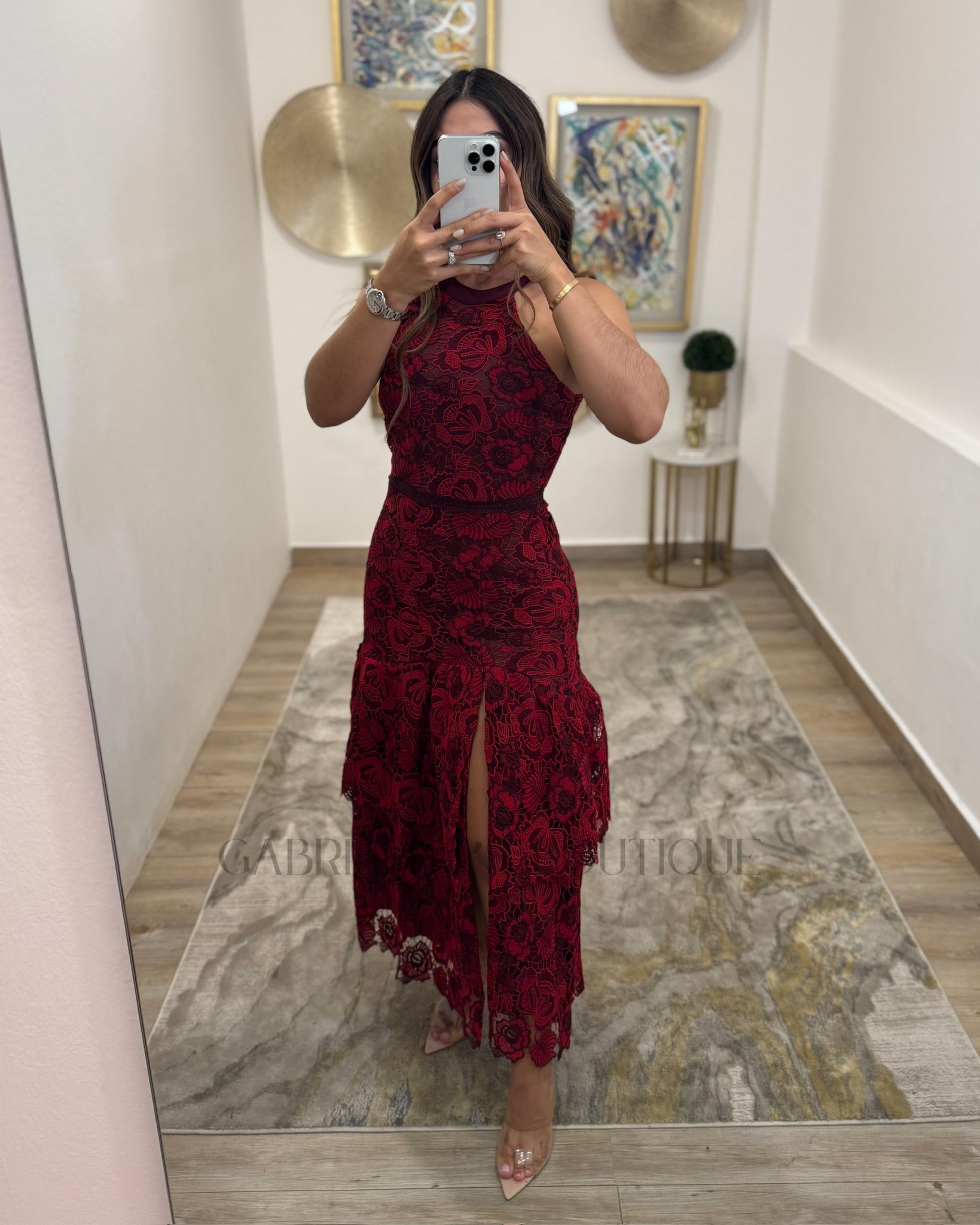 VESTIDO GUINDA