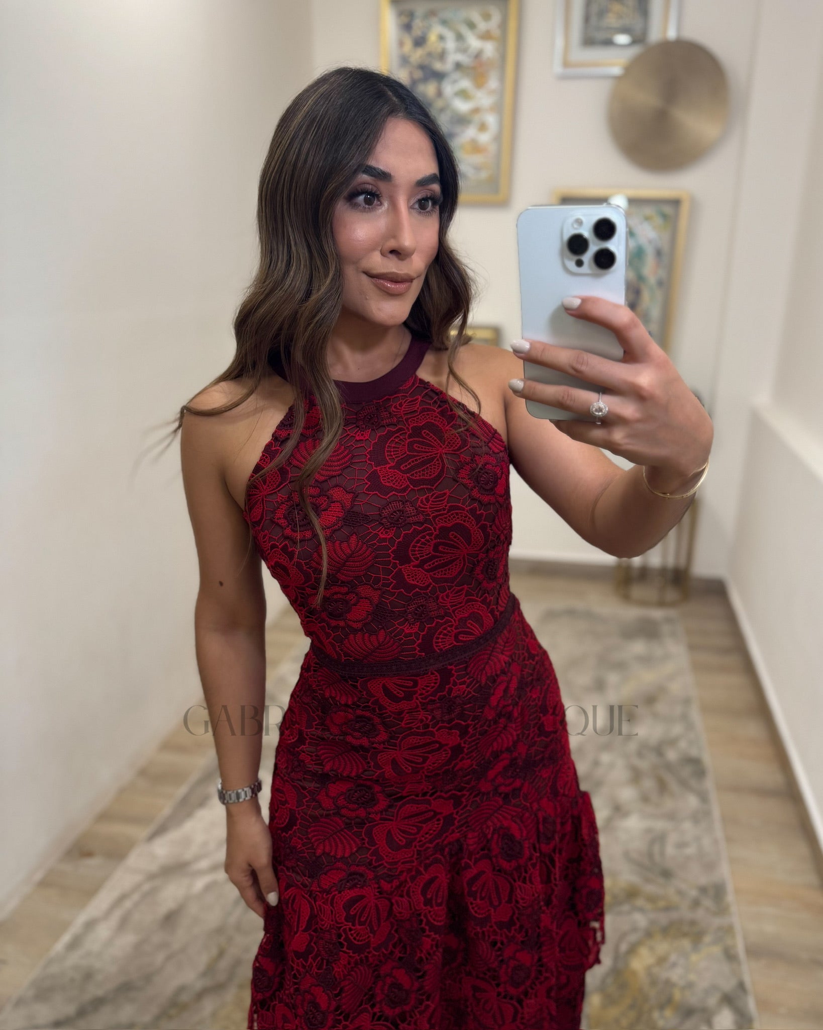 VESTIDO GUINDA