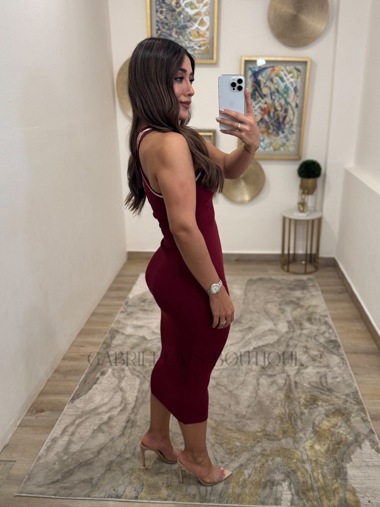 VESTIDO GUINDA