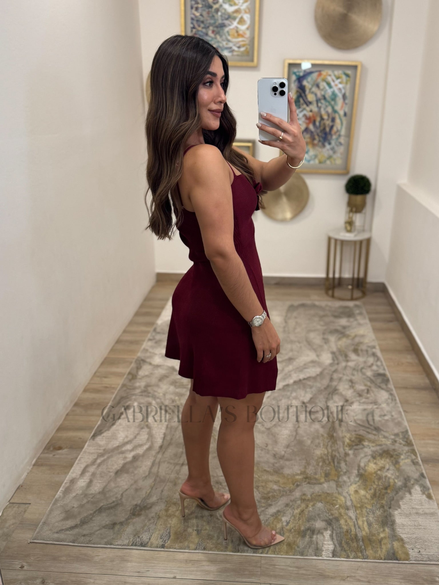 VESTIDO GUINDA
