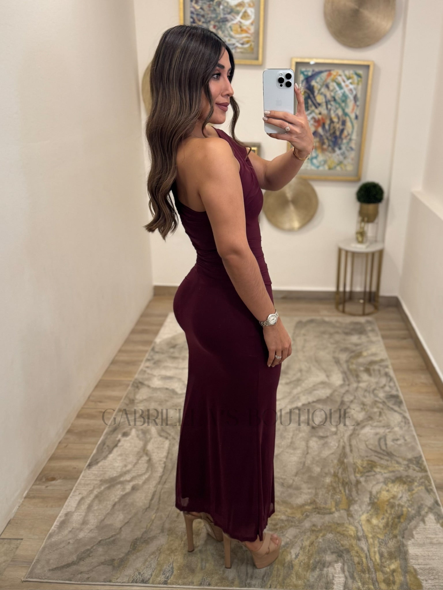 VESTIDO GUINDA