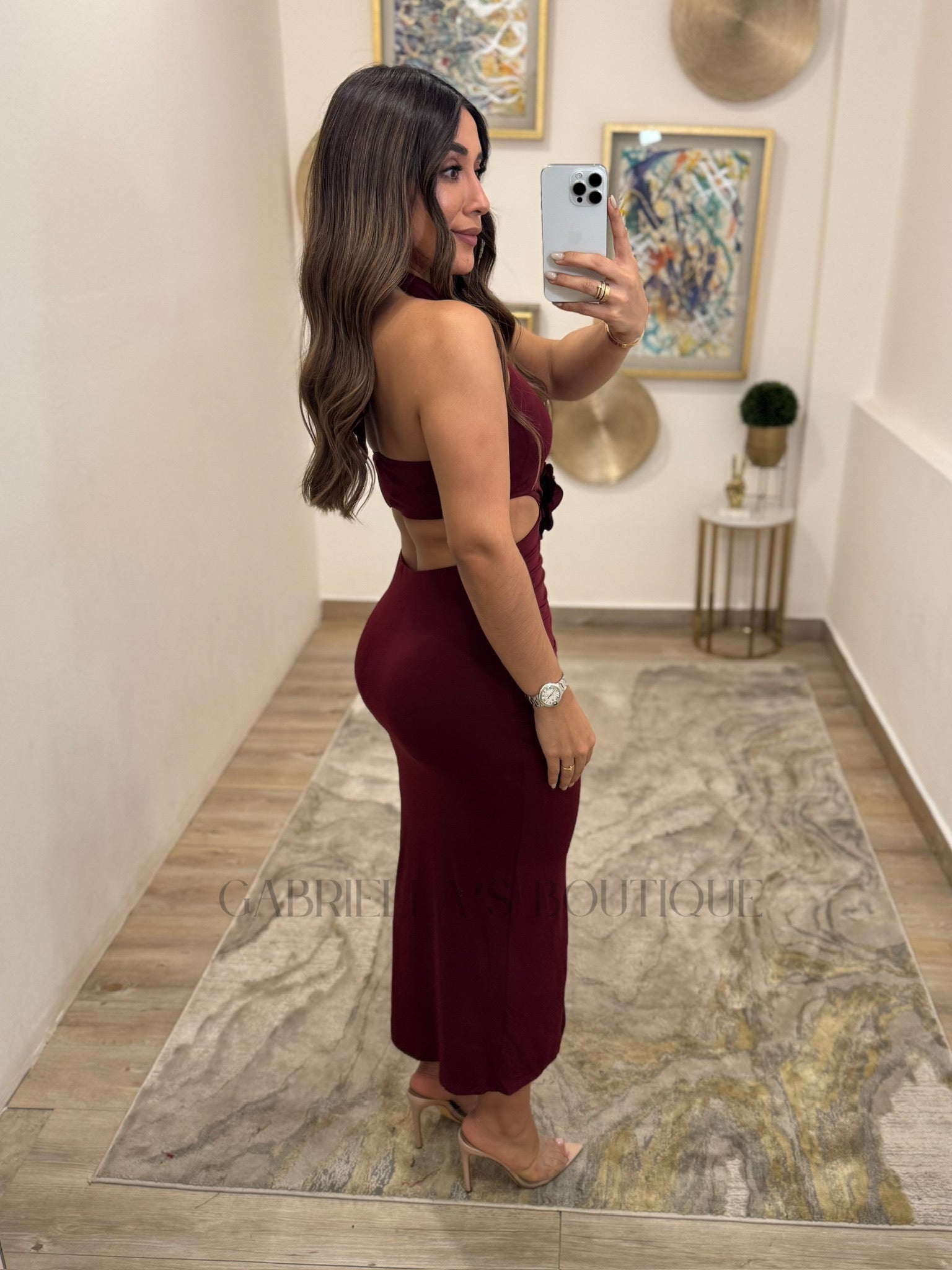 VESTIDO GUINDA