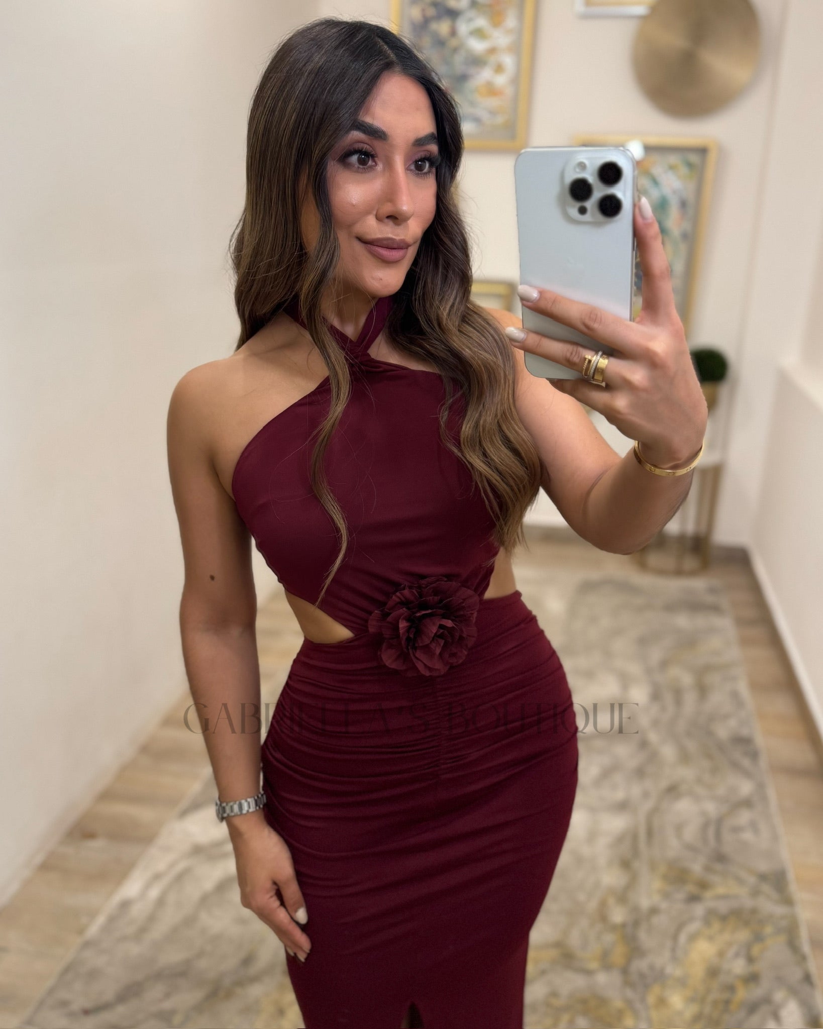 VESTIDO GUINDA