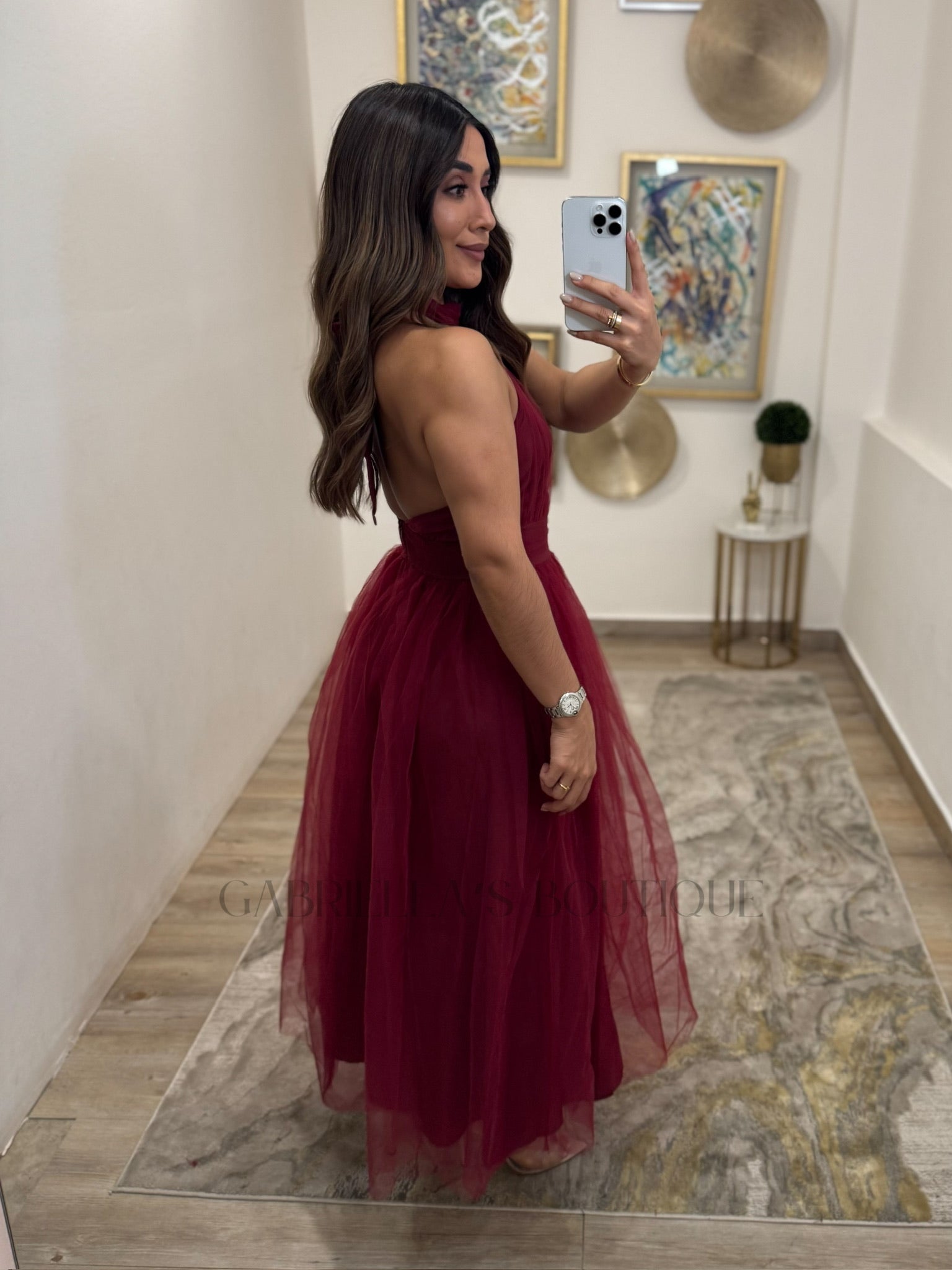VESTIDO GUINDA