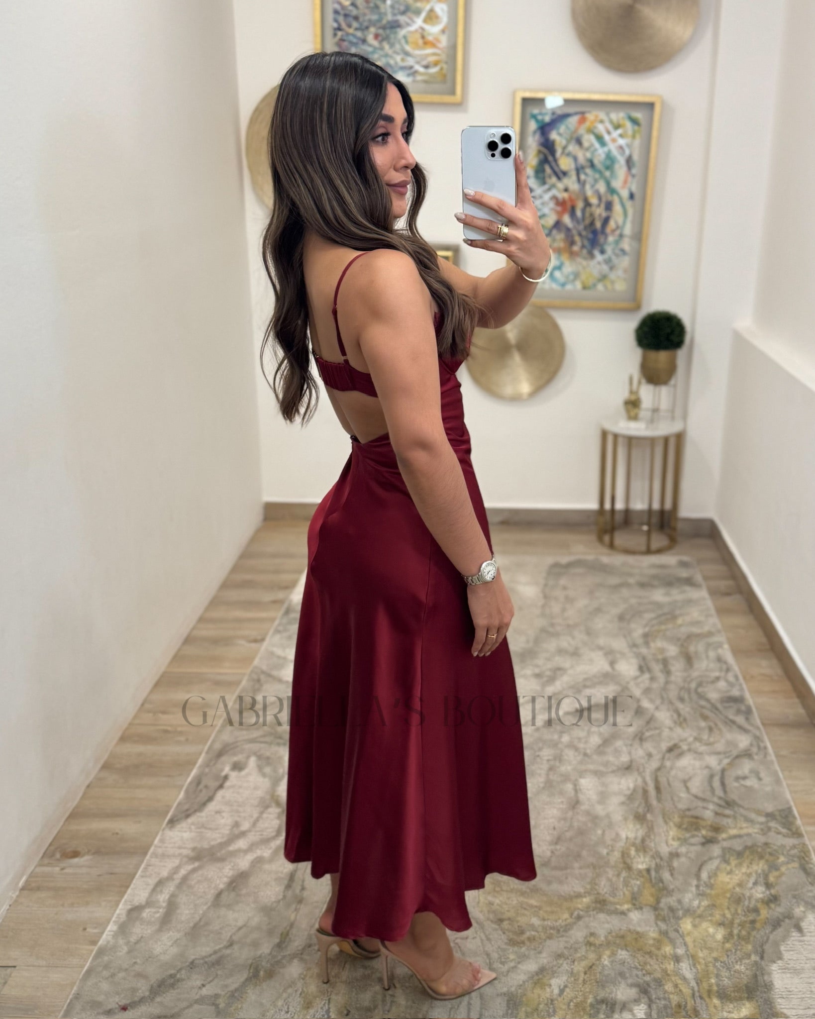 VESTIDO GUINDA