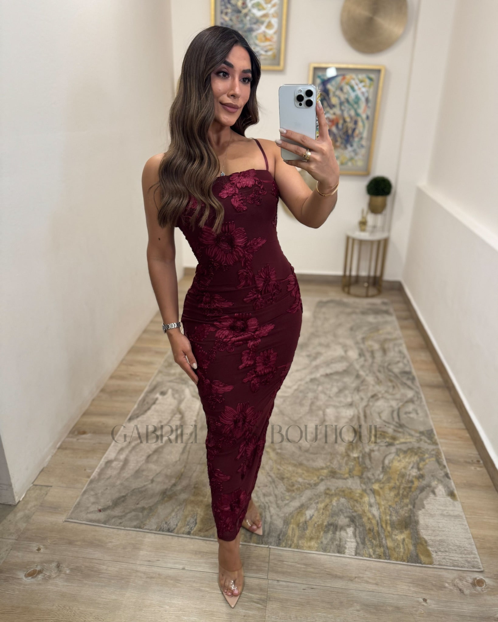 VESTIDO VINO