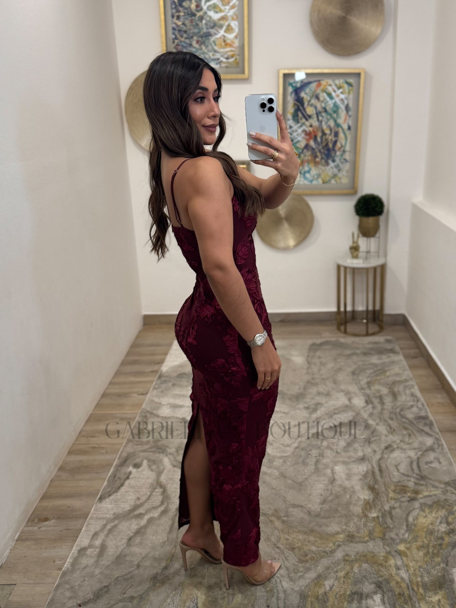 VESTIDO VINO
