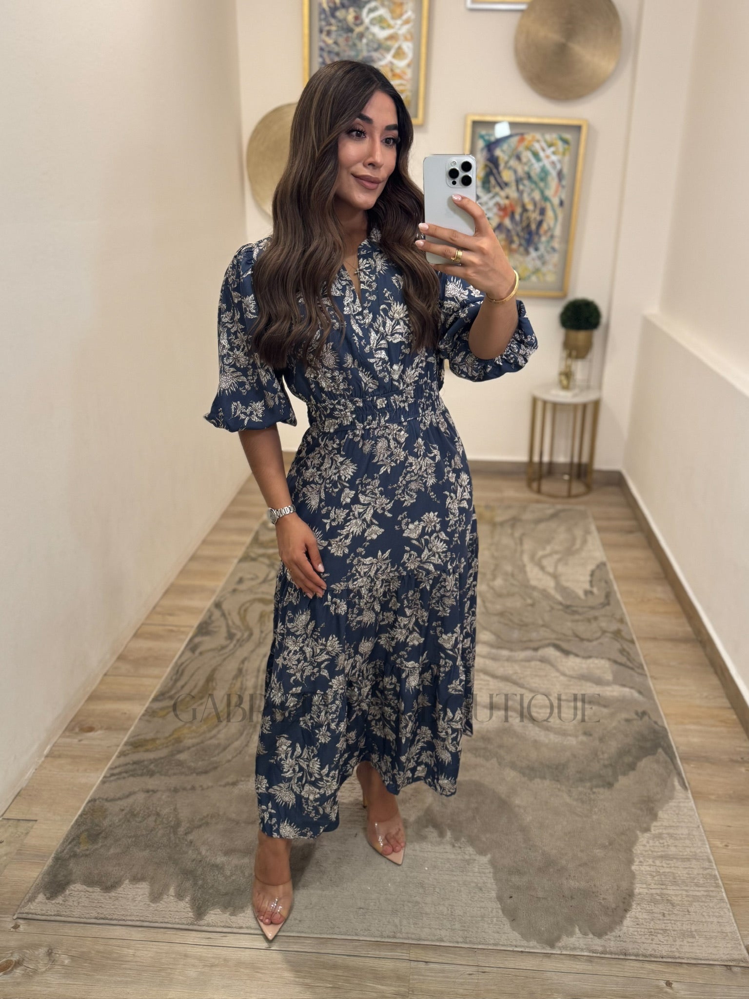 VESTIDO AZUL MARINO