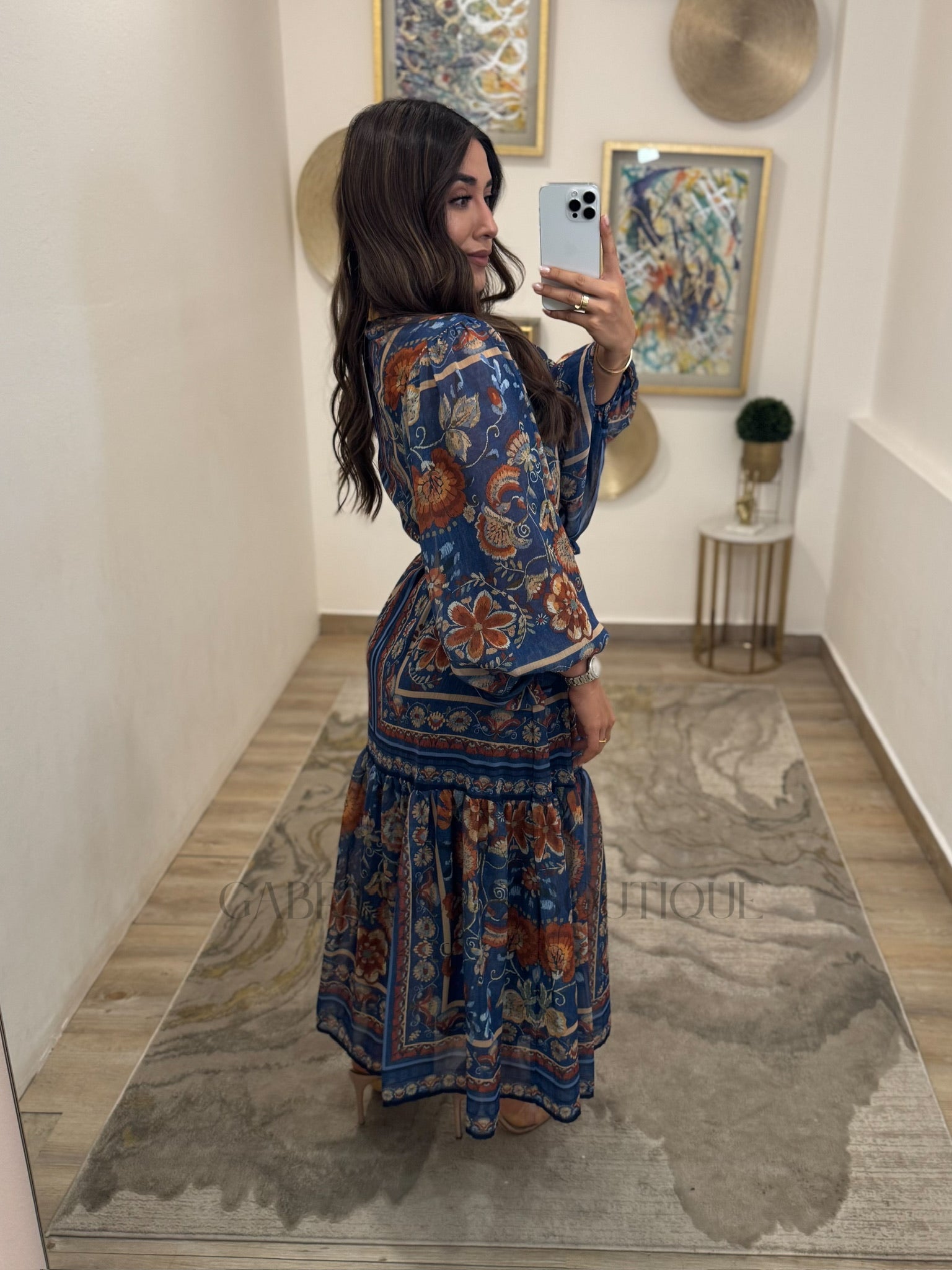 VESTIDO AZUL MARINO