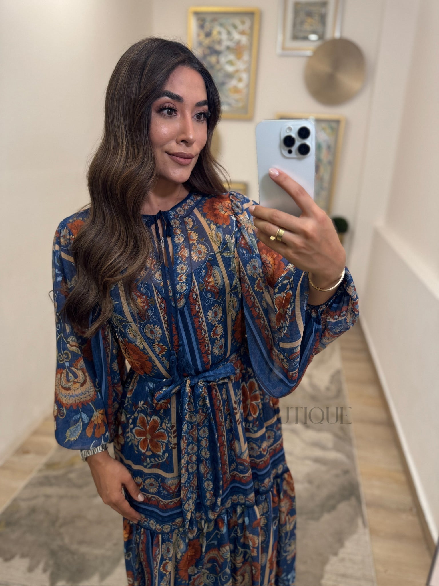 VESTIDO AZUL MARINO