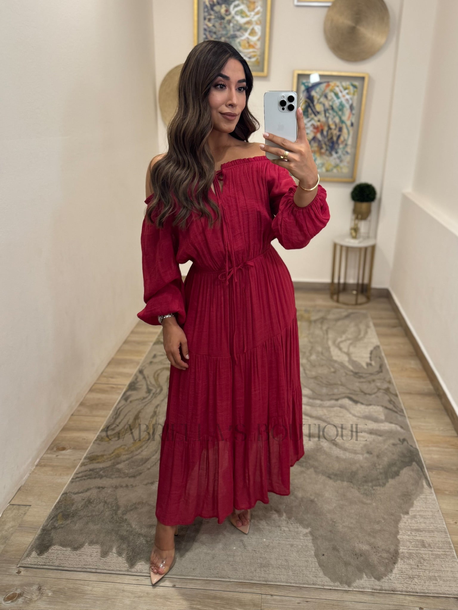 VESTIDO GUINDA