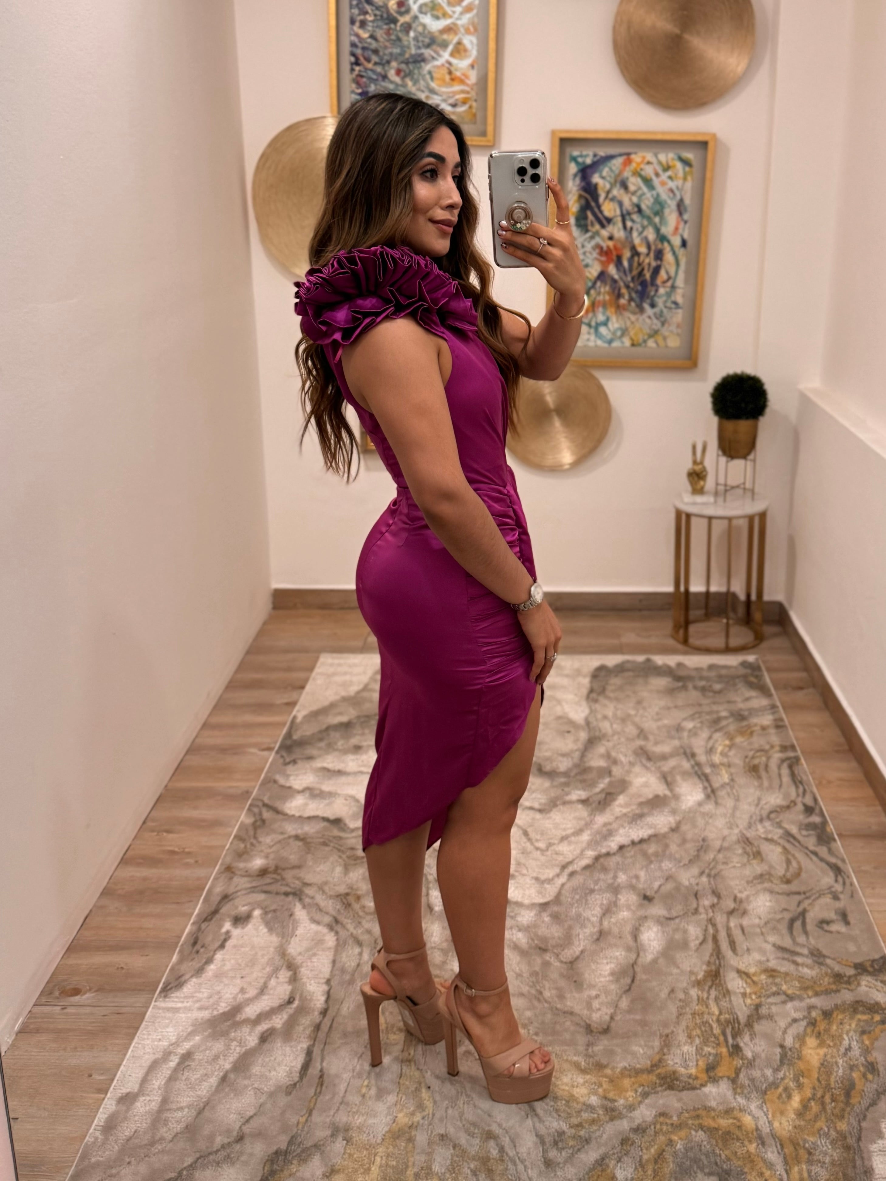 Vestido magenta