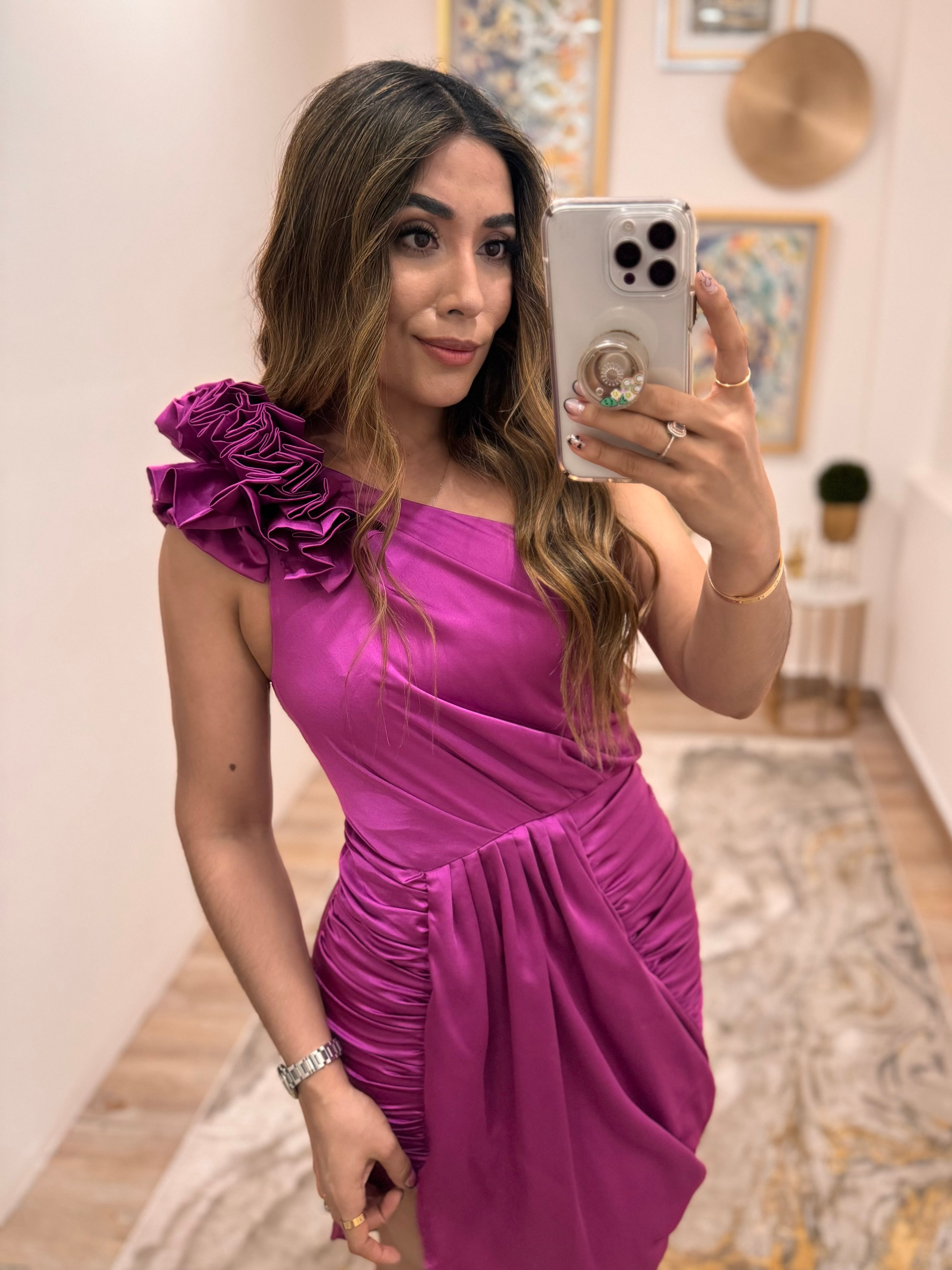 Vestido magenta