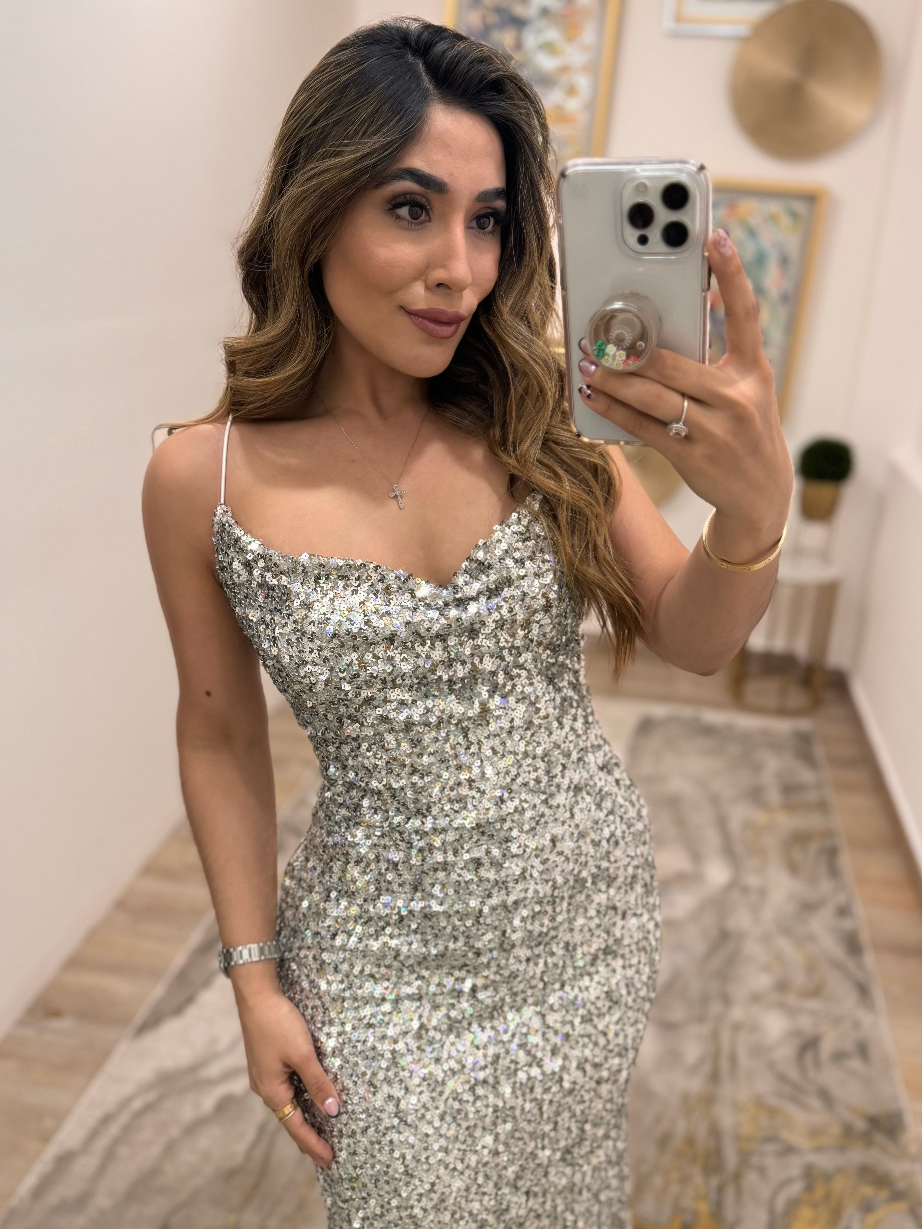 Vestido plata