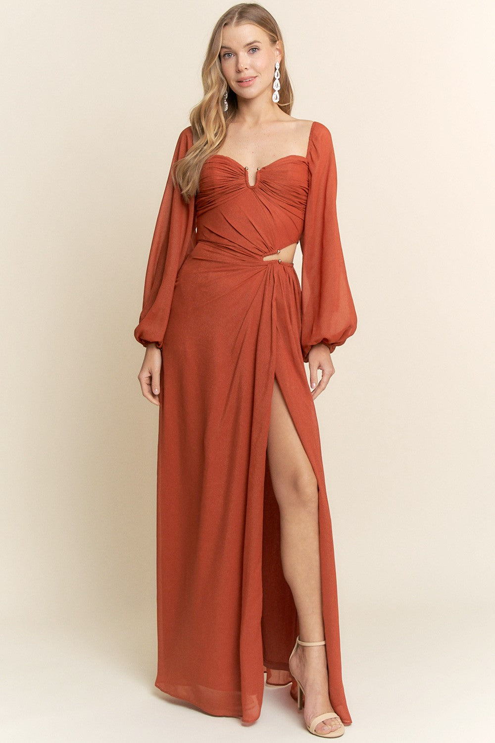 VESTIDO TERRACOTA