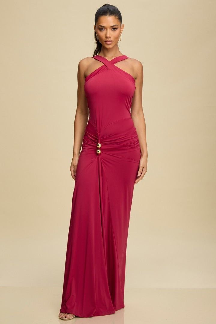 VESTIDO VINO